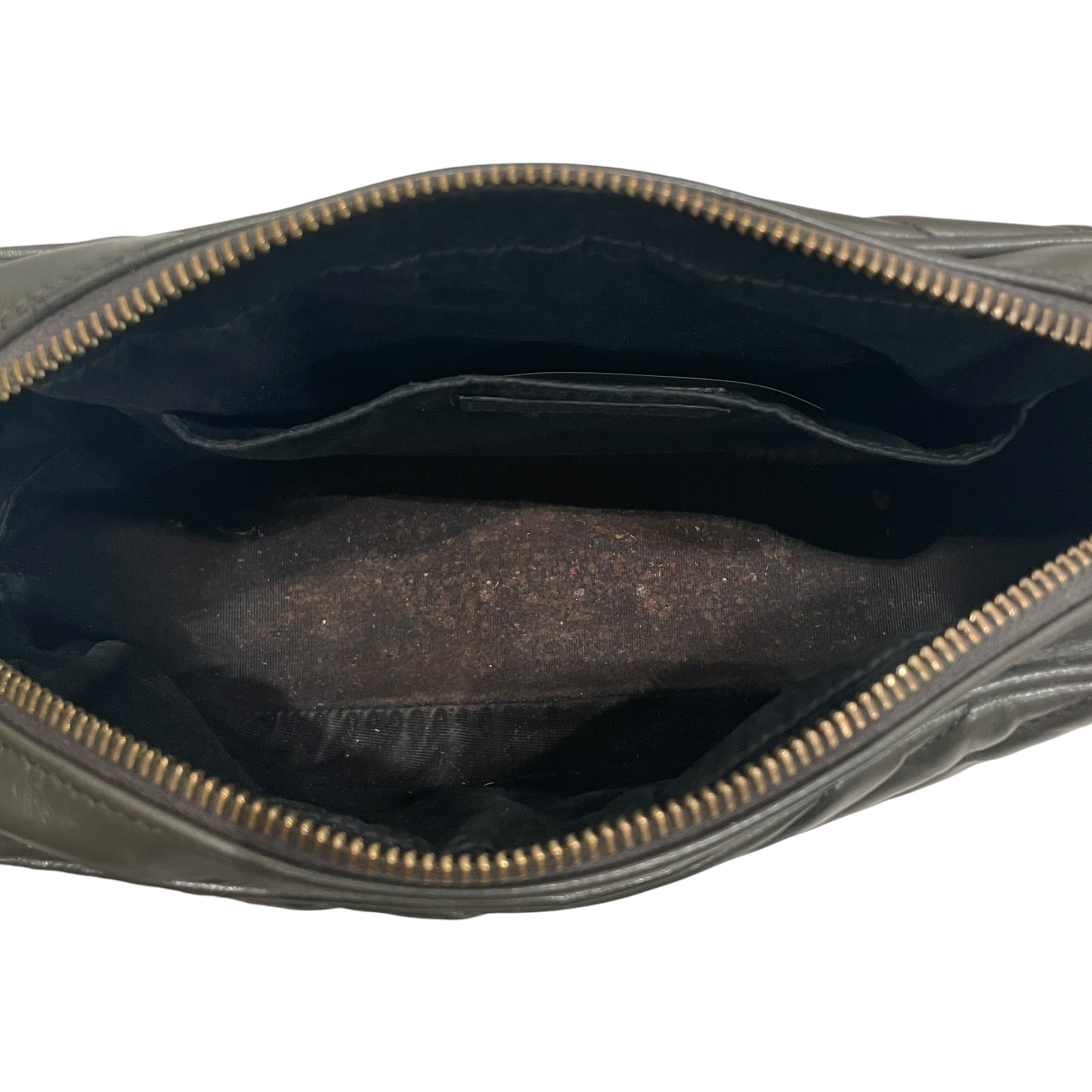 YVES SAINT LAURENT/Cross Body Bag/Stripe/Leather/GRY/CALFSKIN CAMERA BAG view 4