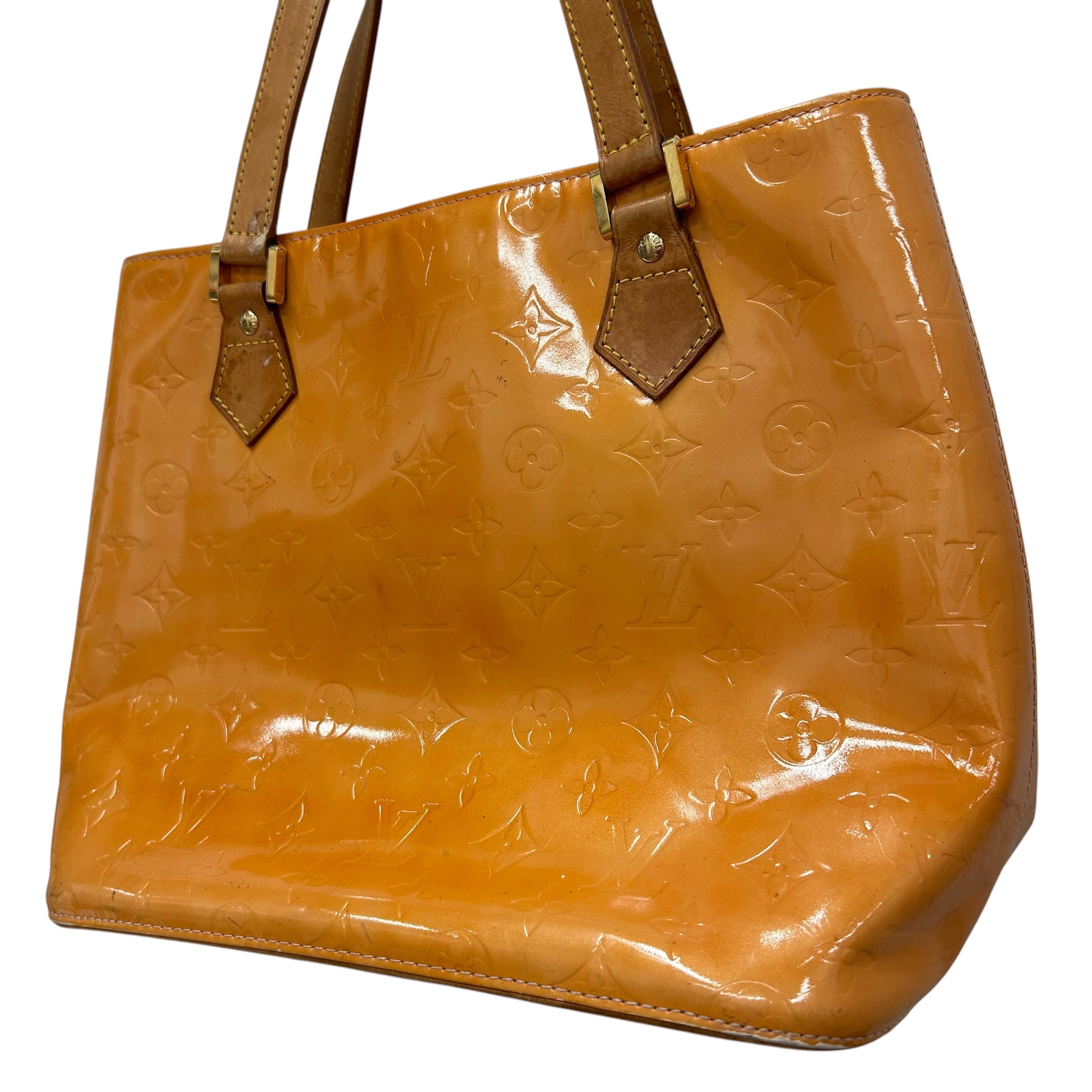 LOUIS VUITTON/Tote Bag/Monogram/Leather/YEL/Vernis Yellow view 3