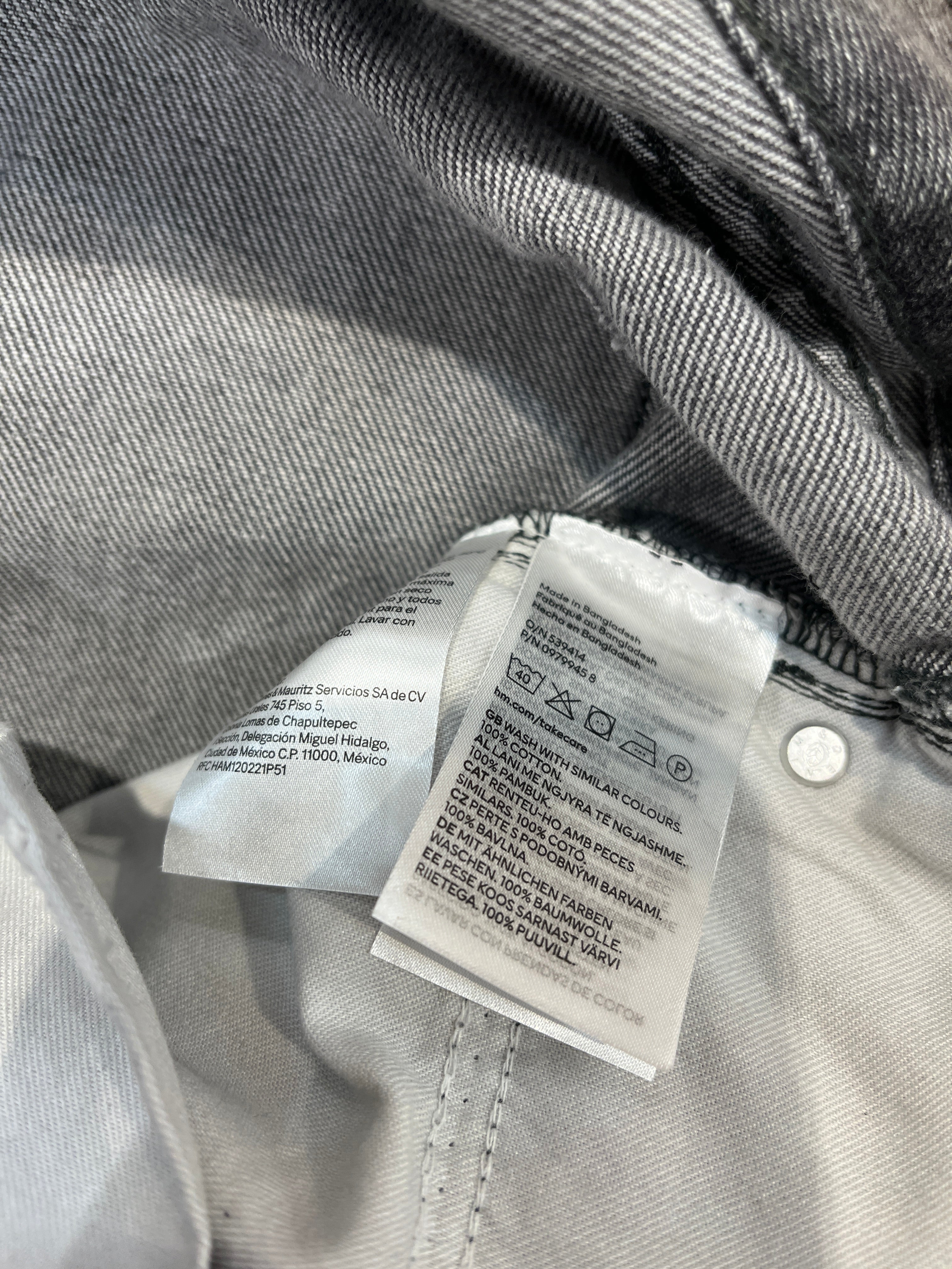 HUBANE/Straight Pants/GRY/RIBBED THIGH view 3