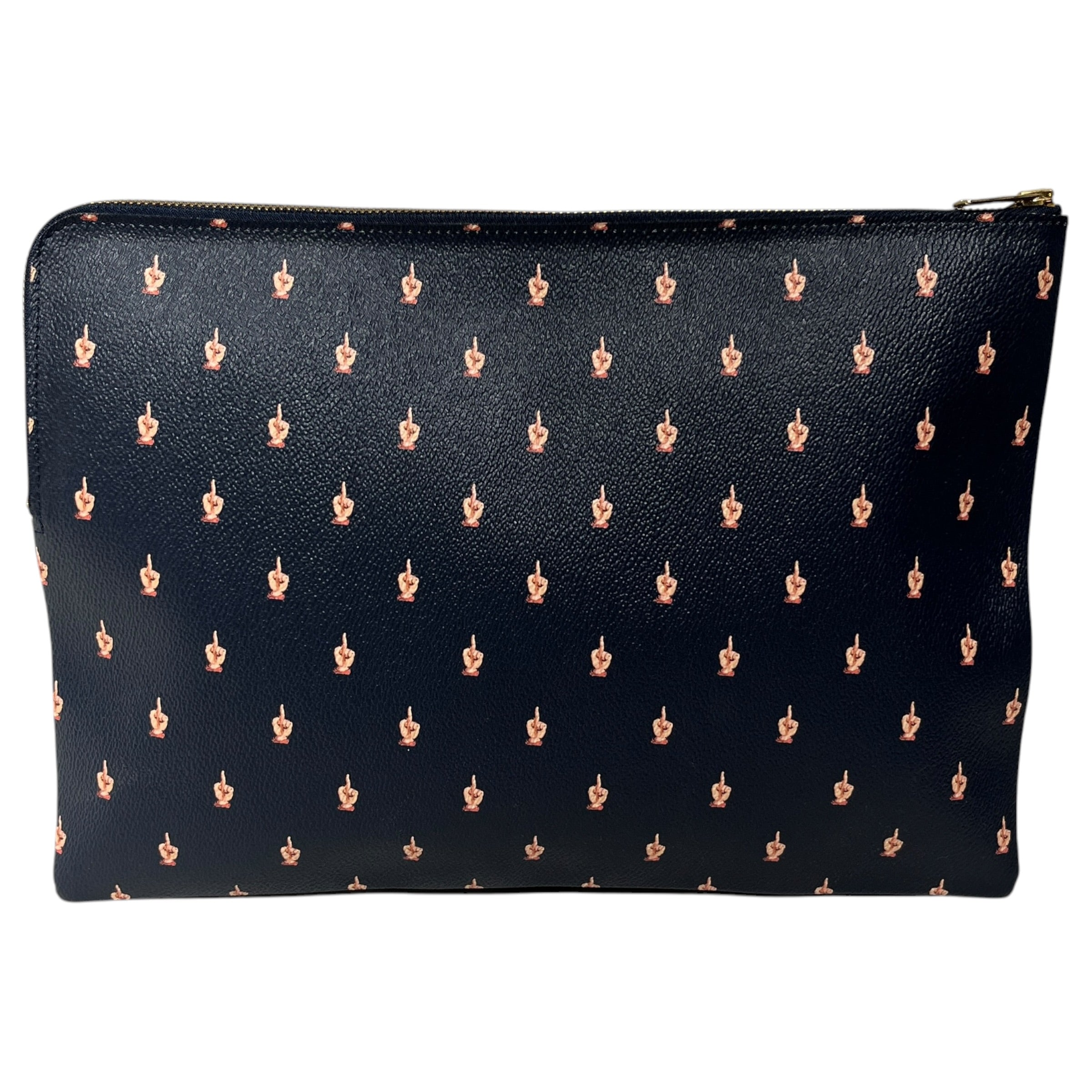 UNDERCOVER/Pouch/All Over Print/Leather/NVY/f-you pouch view 2