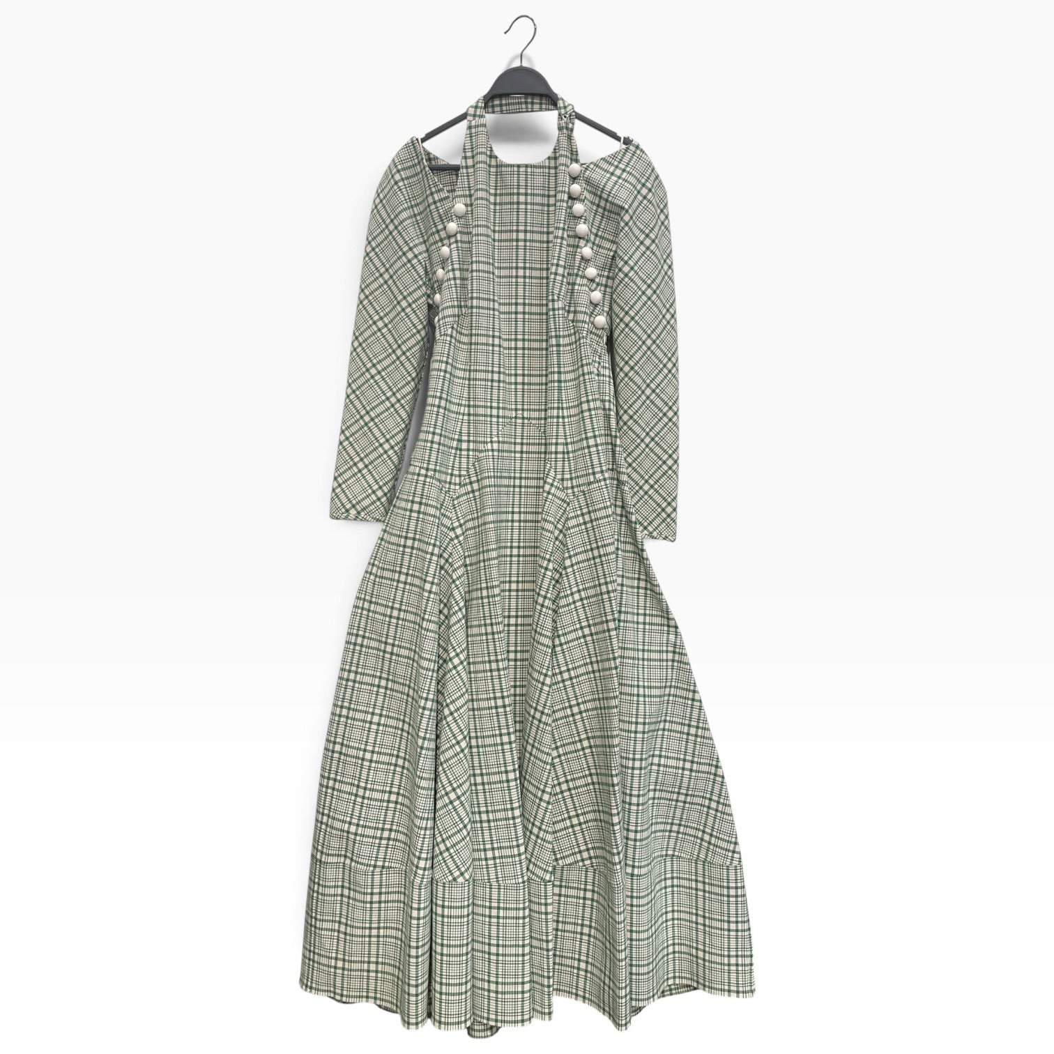 ROSIEASSOULIN/Dress/10/Hombre Check/Cotton/GRN/WBOLERO view 1