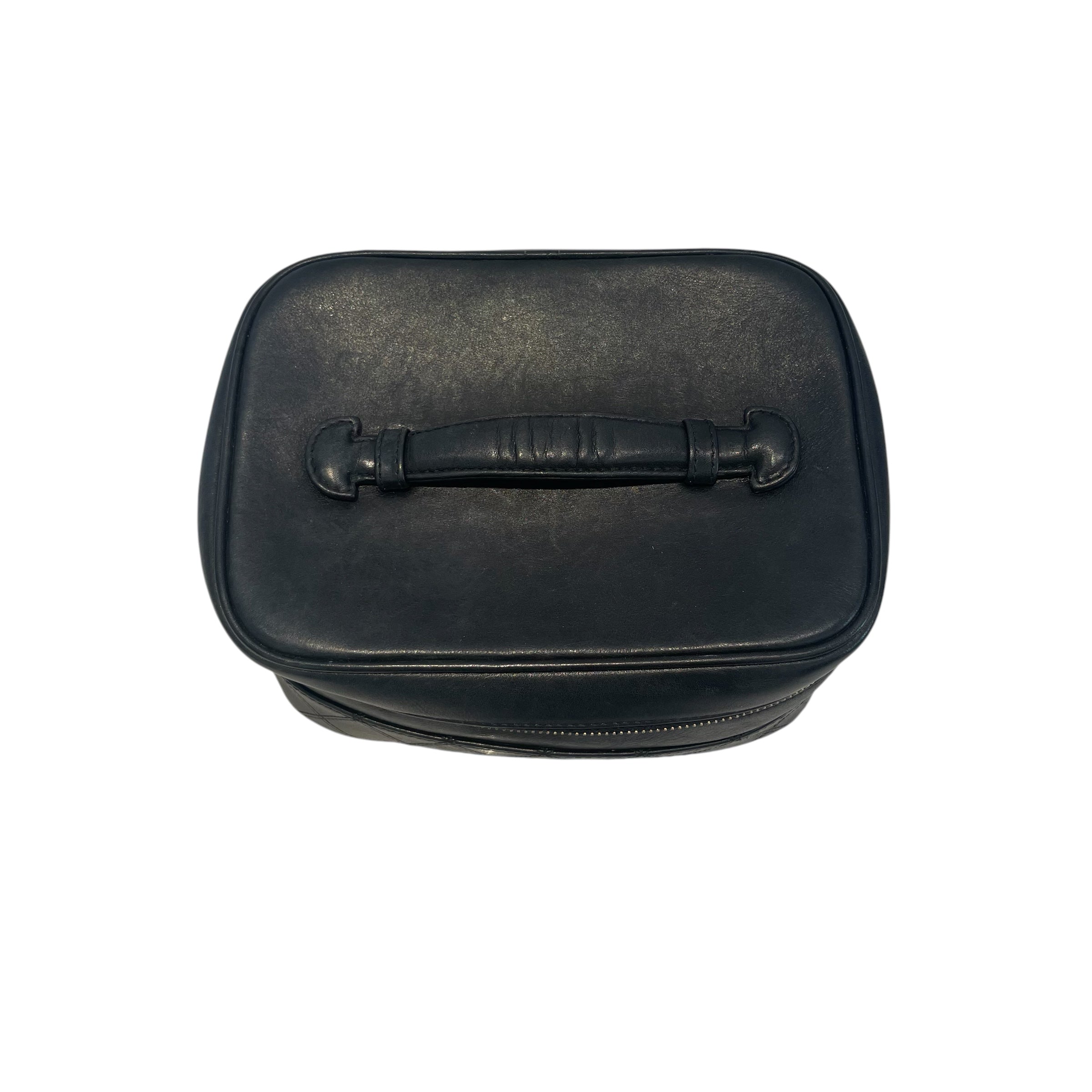 CHANEL/Bag/Leather/BLK/vanity case view 3