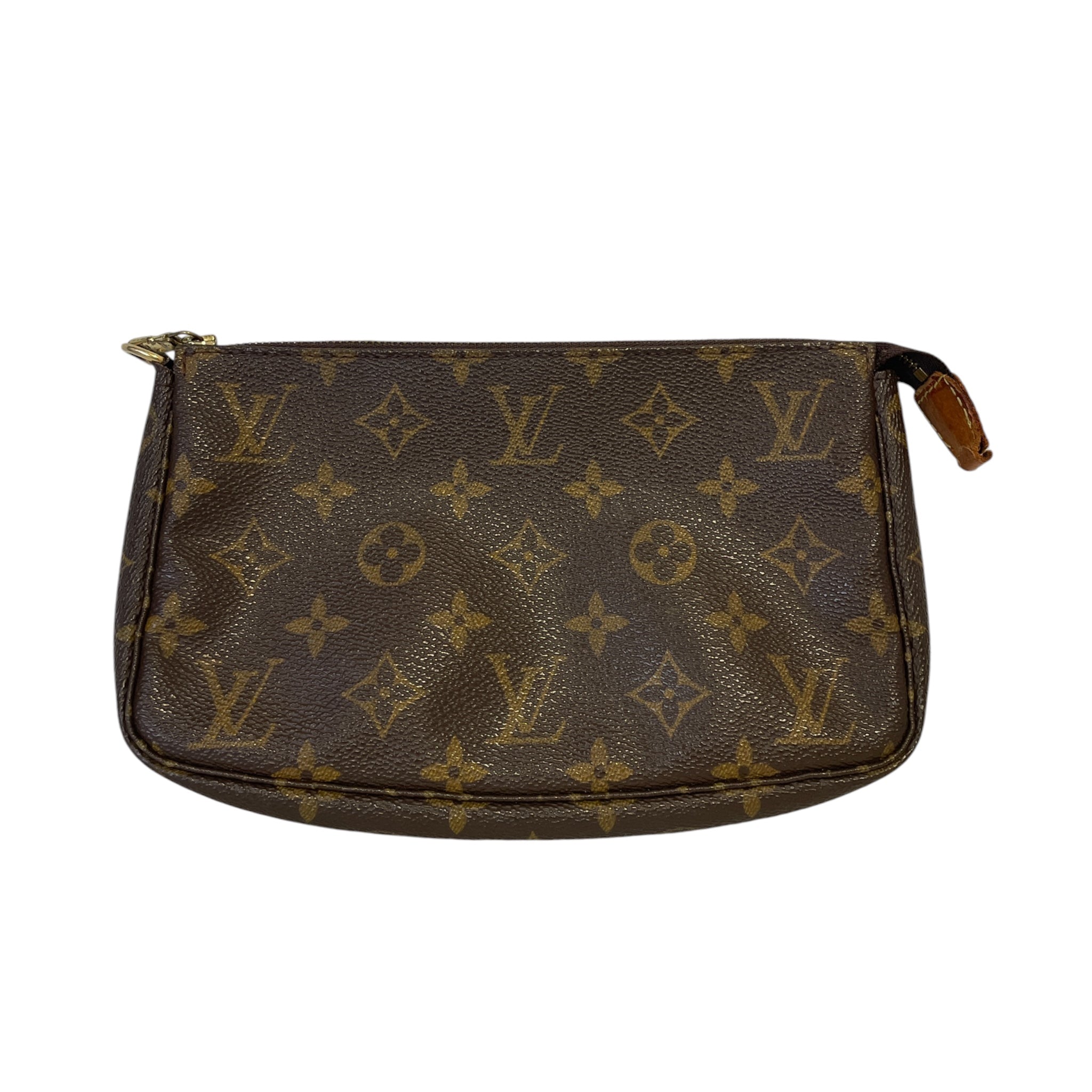 LOUIS VUITTON/Pouch/Monogram/Leather/BRW/6FV7DCF7 view 1