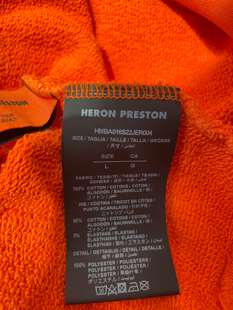 HERON PRESTON/Sweatshirt/L/Cotton/ORN/SKULL LOGO