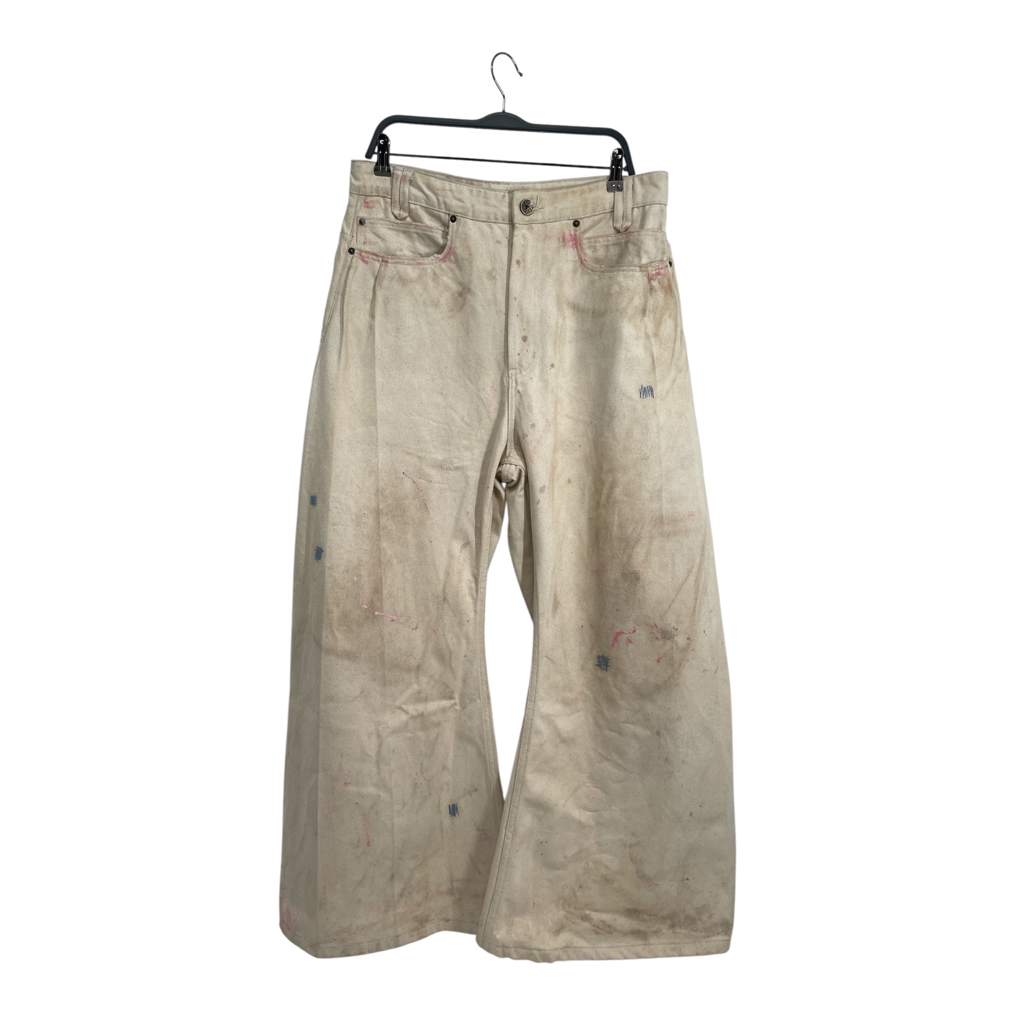 KODY PHILLIPS/Bootcut Pants/34/Cotton/CRM/PAINTER PANTS BOOTCUT view 1
