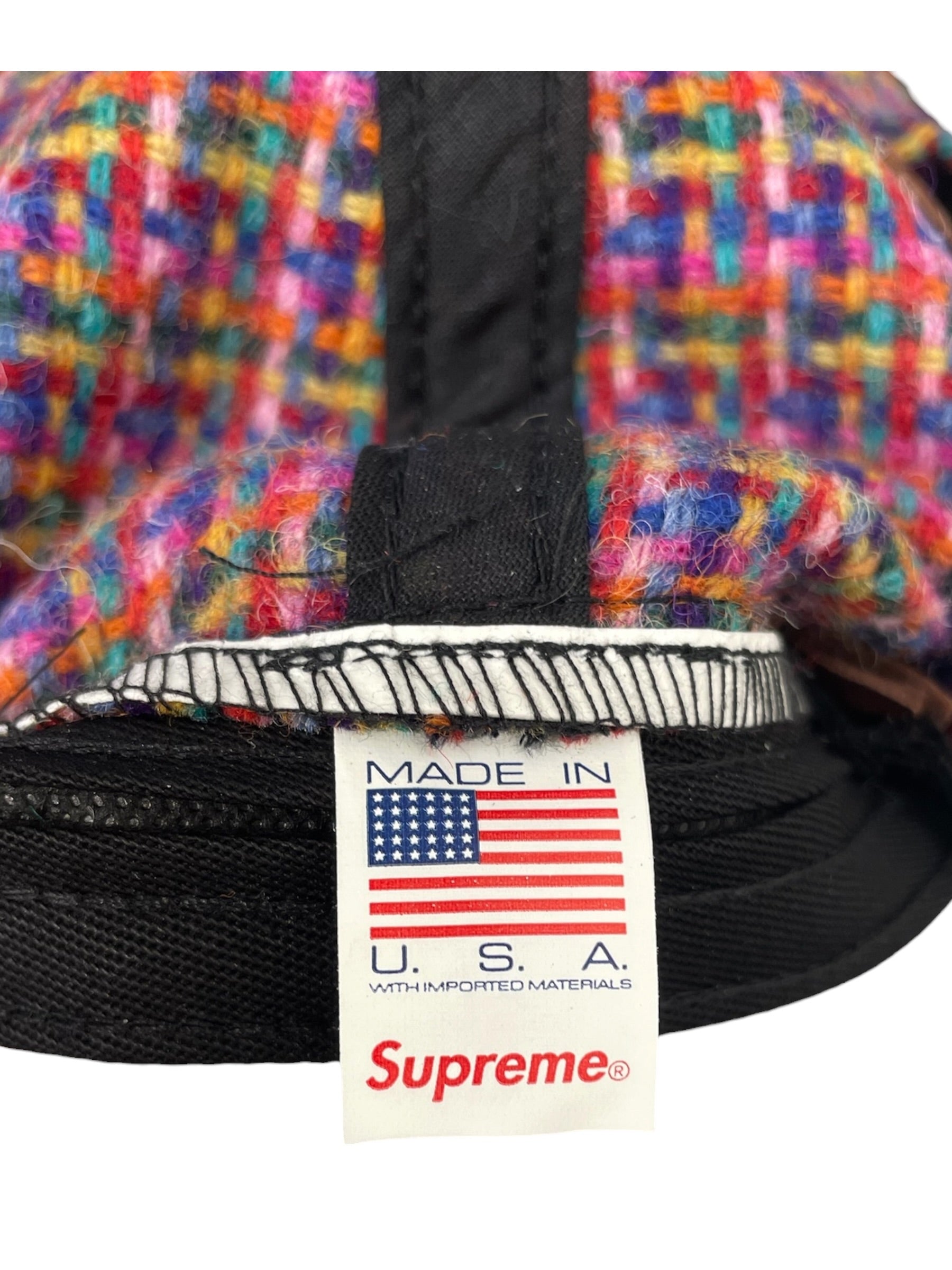 Supreme/HARRIS TWEED/Cap/All Over Print/Wool/MLT/L's/ view 4