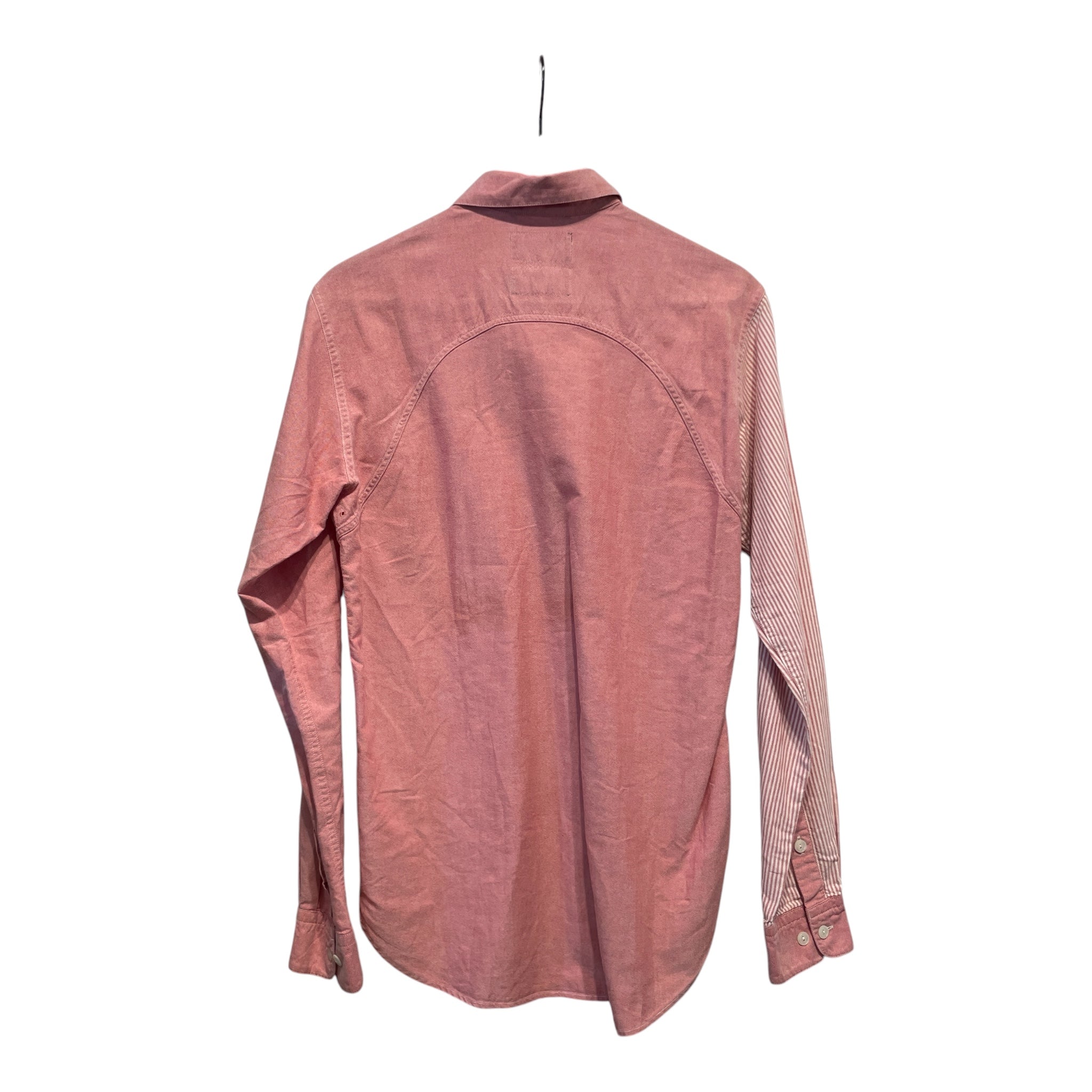 MIHARA YASUHIRO/LS Shirt/50/Cotton/RED/HALF STRIPE view 2