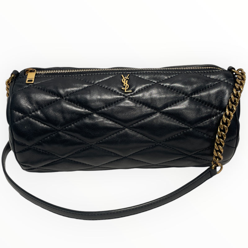 YVES SAINT LAURENT/Hand Bag/S/Leather/BLK/