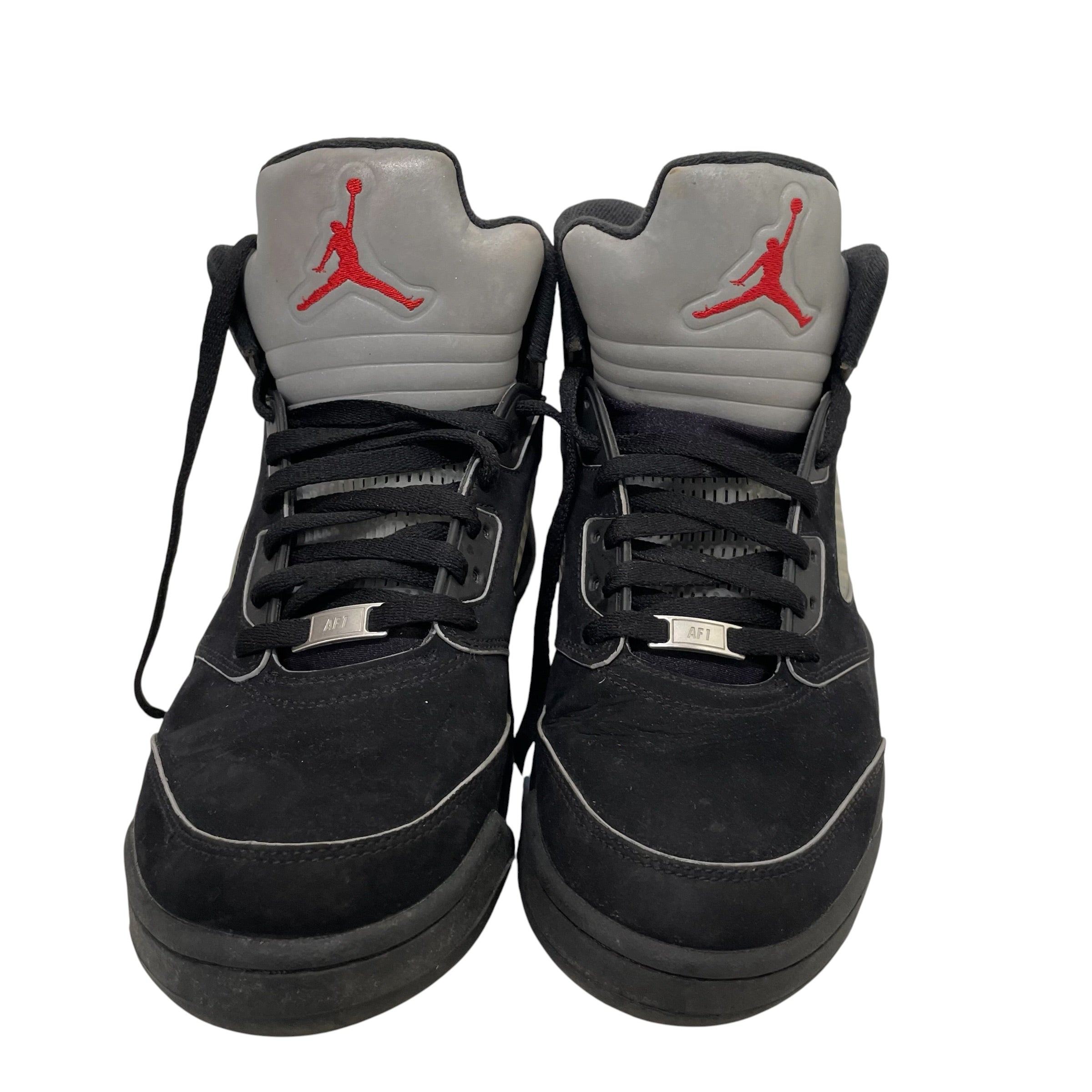 NIKE/Hi-Sneakers/US 10.5/BLK/Retro 5 OG  Black Metallic view 3