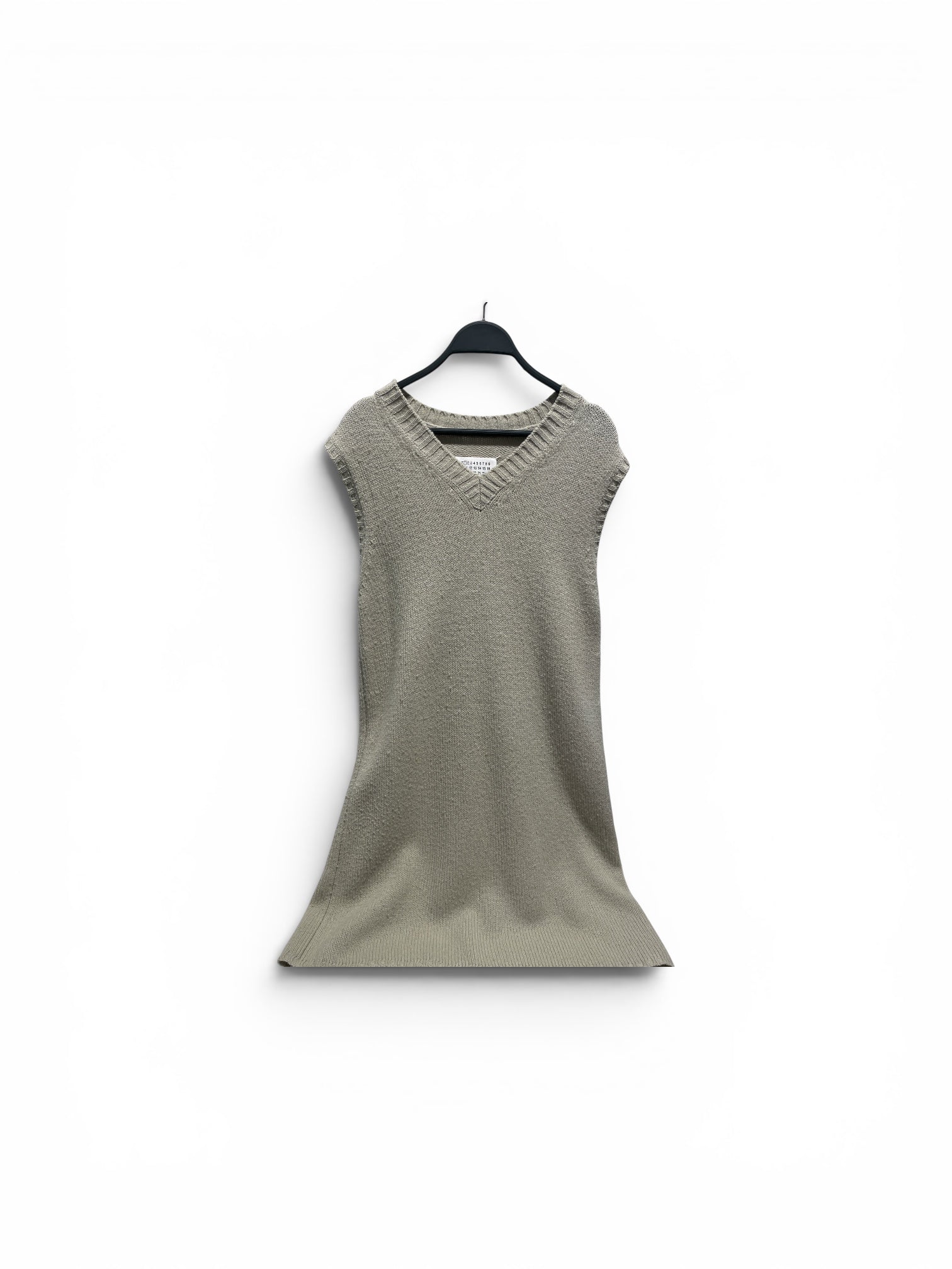 Maison Margiela/SL Dress/S/Cotton/BEG/KNIT/V NECK view 1