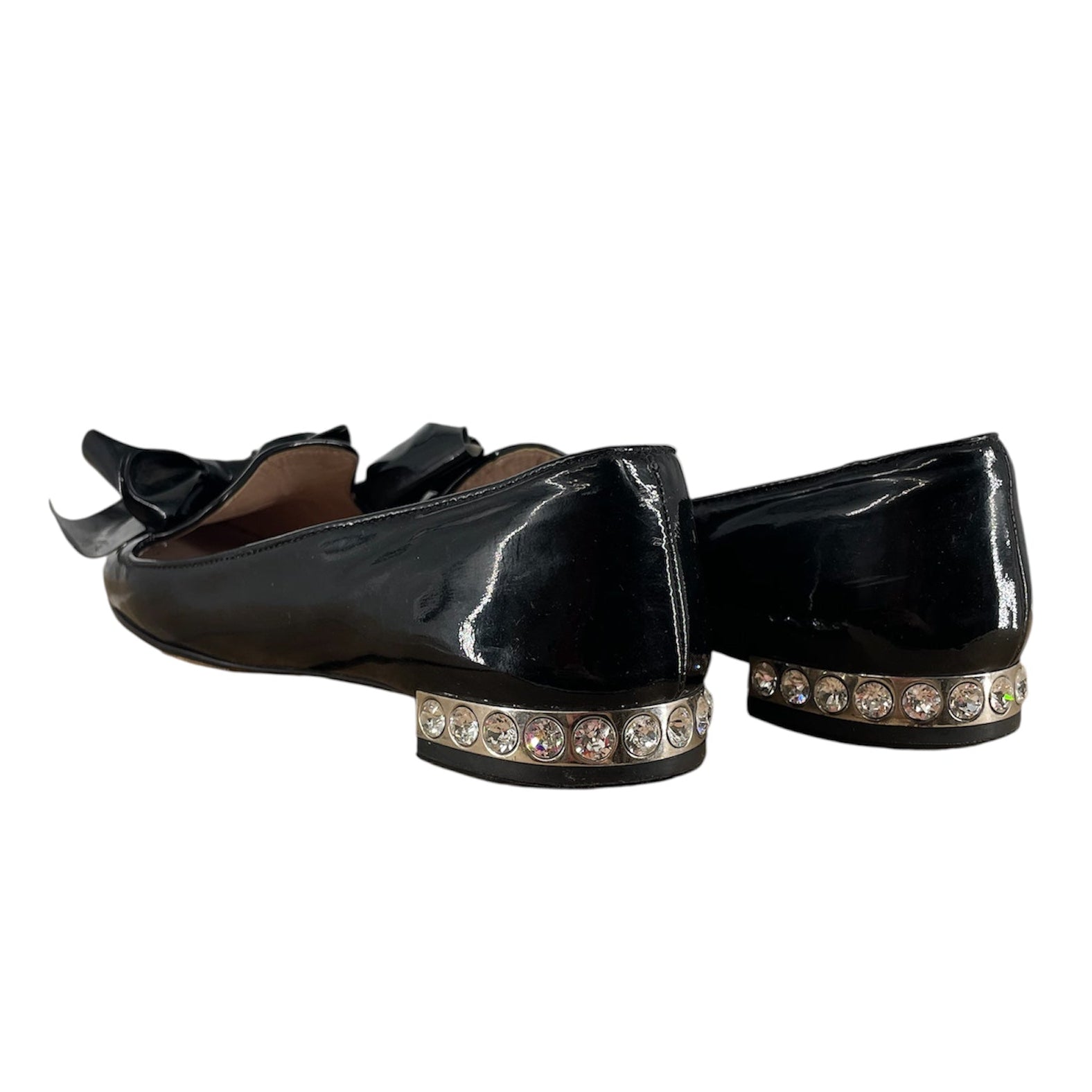 MIU MIU/Flat Shoes/EU 37/BLK/BOWS view 2
