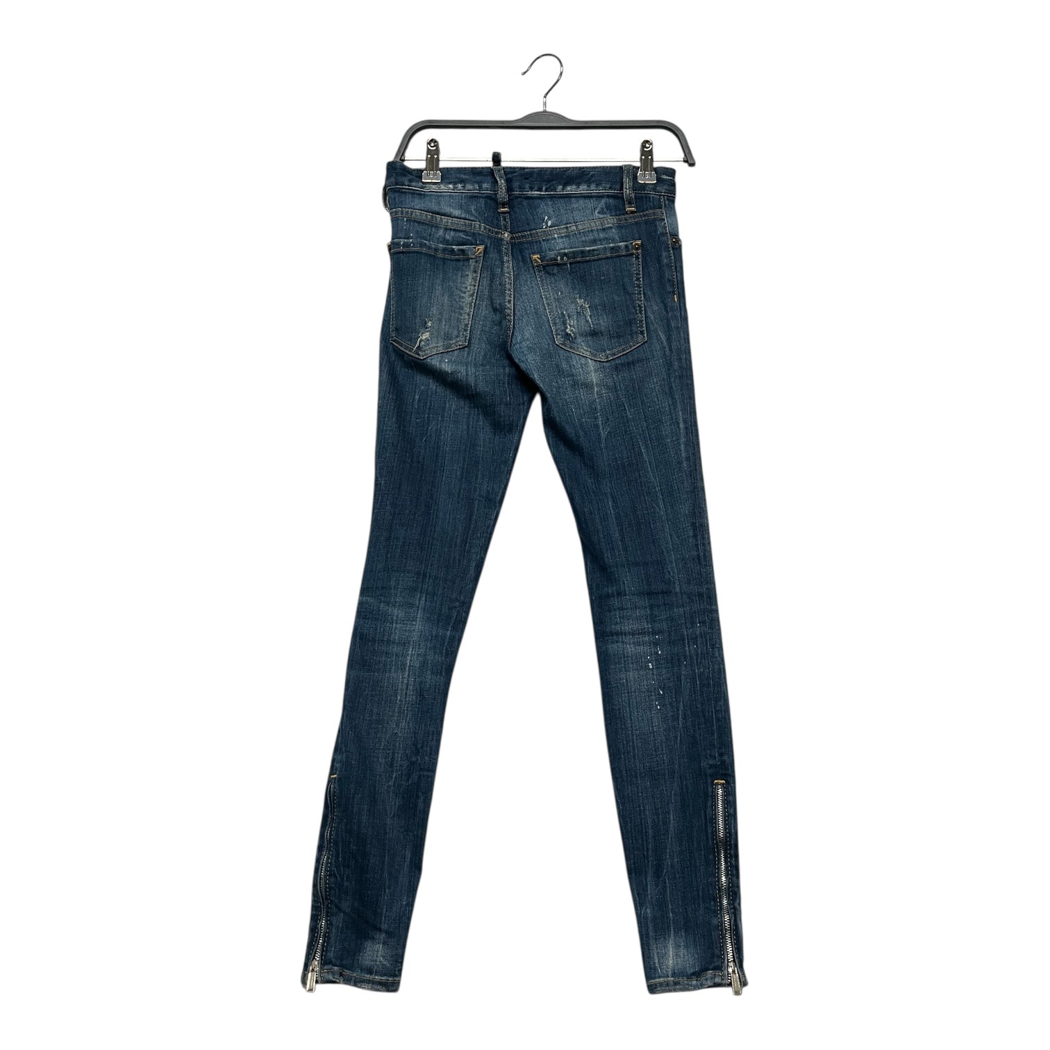 DSQUARED2/Skinny Pants/38/Denim/IDG/Distressed/ZIP LEGS view 2