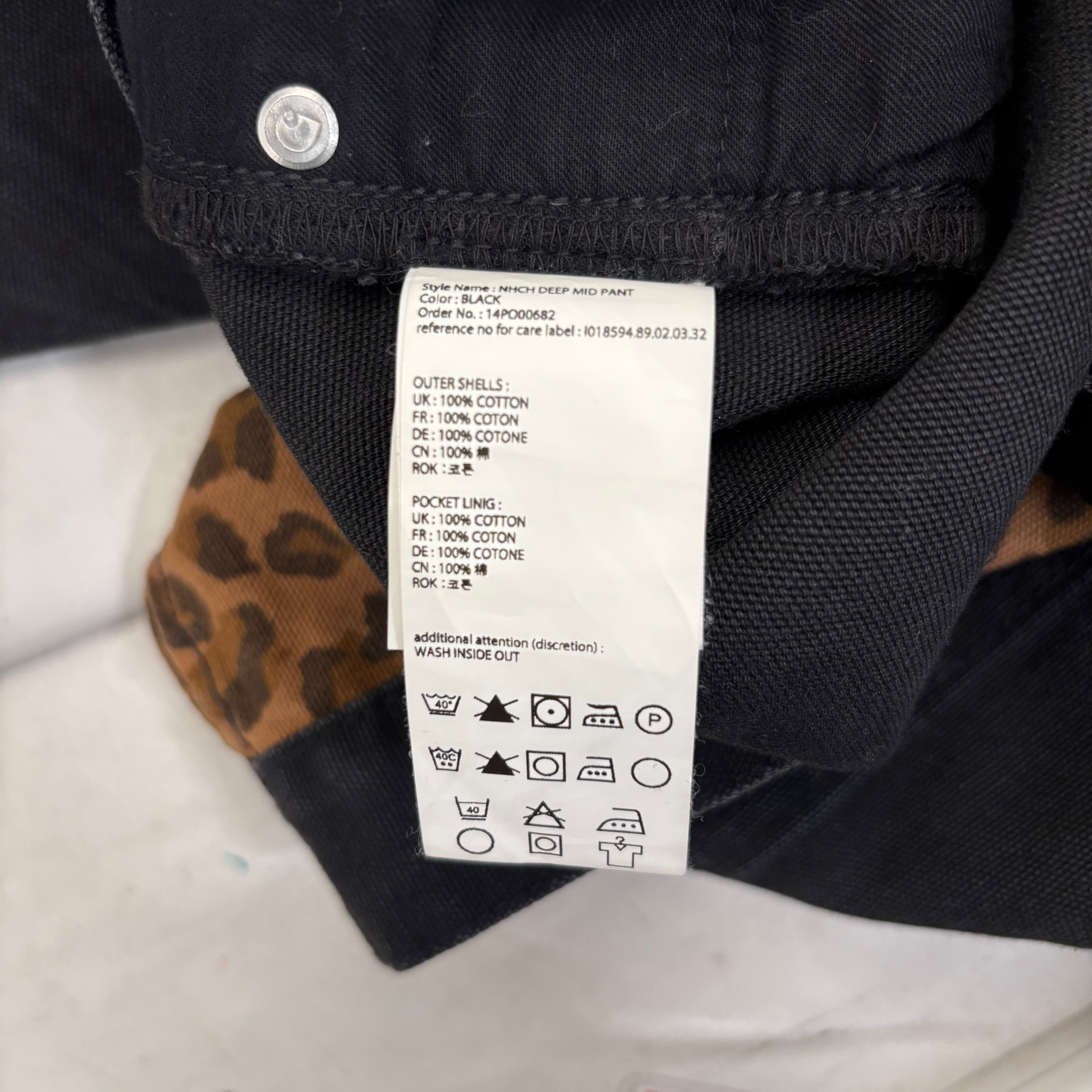 CARHARTT WIP(WORK IN PROGRESS)/NEIGHBORHOOD/Straight Pants/M/Cotton/BLK/DEEP MID PANT view 5