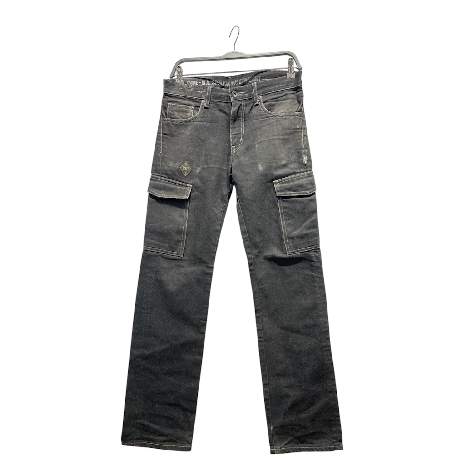 NEIGHBORHOOD/Straight Pants/S/Cotton/BLK/Black BKI Cargo Pockets Jeans view 1