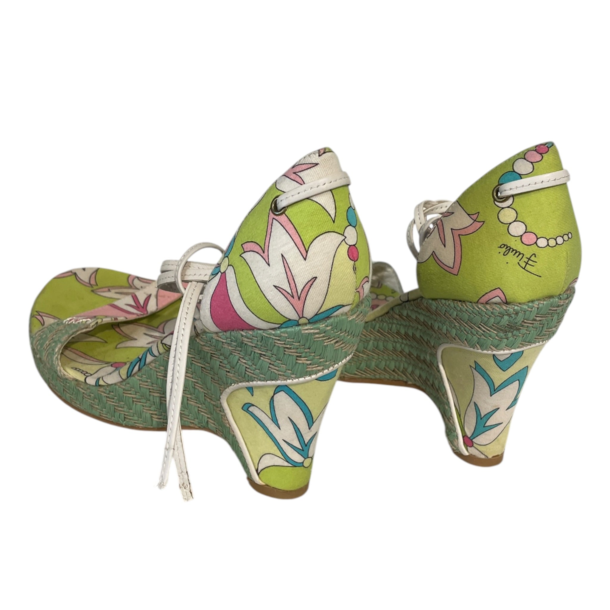 EMILIO PUCCI/Heels/EU 38/All Over Print/GRN/EMILIO PUCCI GRN/PNK/BLU view 2