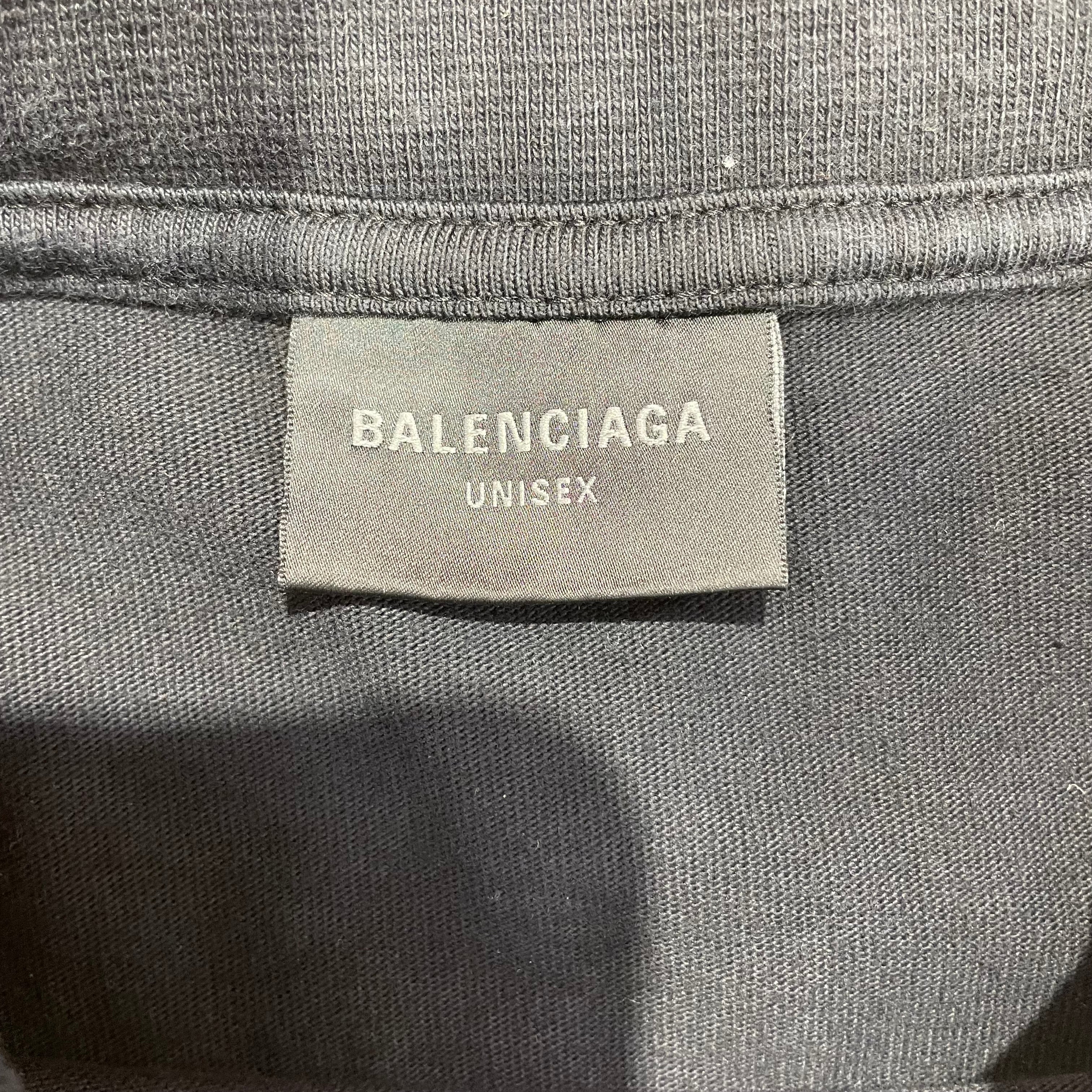 BALENCIAGA/T-Shirt/Cotton/BLK/2023 I LOVE BLUR view 4