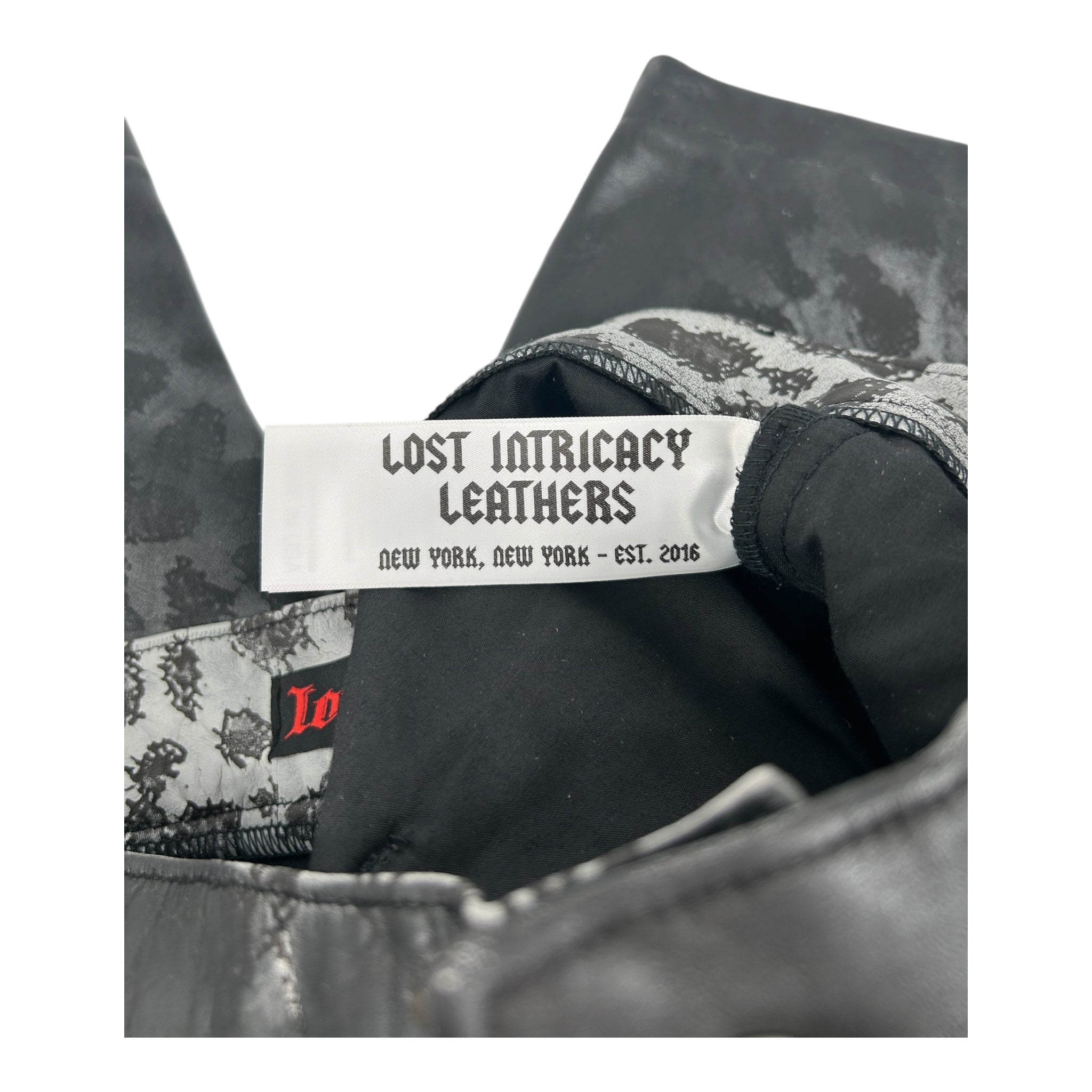 LOST INTRICACY/Shorts/BLK/waxed carpenter shorts view 3