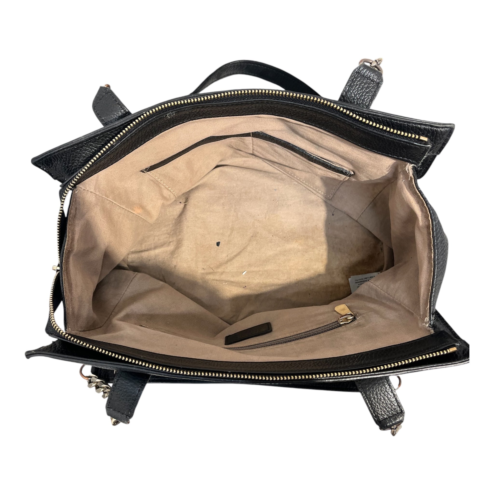 VERSACE/Hand Bag/Leather/BLK/silver hardware view 5