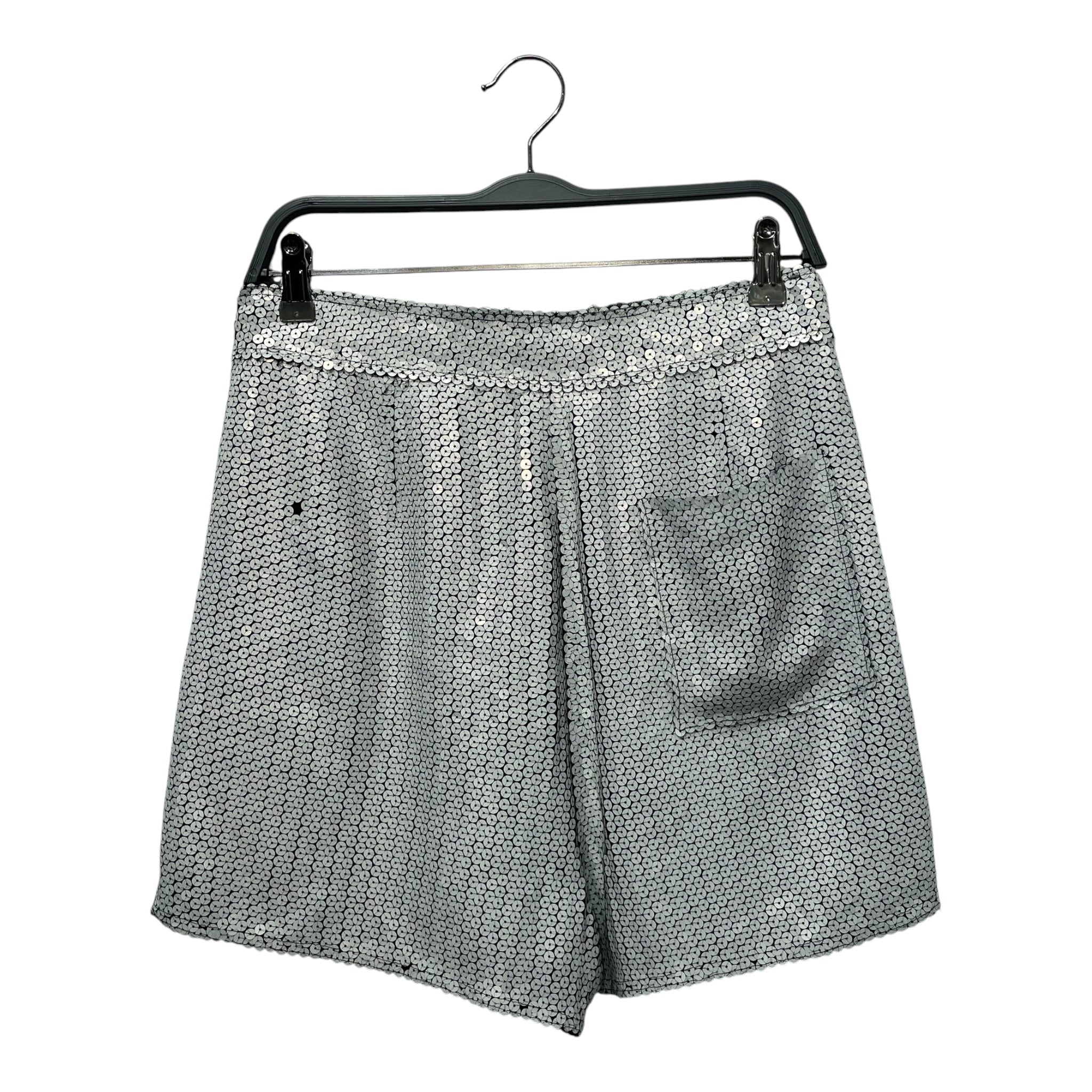 Acne Studios/Shorts/34/Glitter/Silk/WHT/FULL SEQUIN SHORT BLACK UNDER view 2