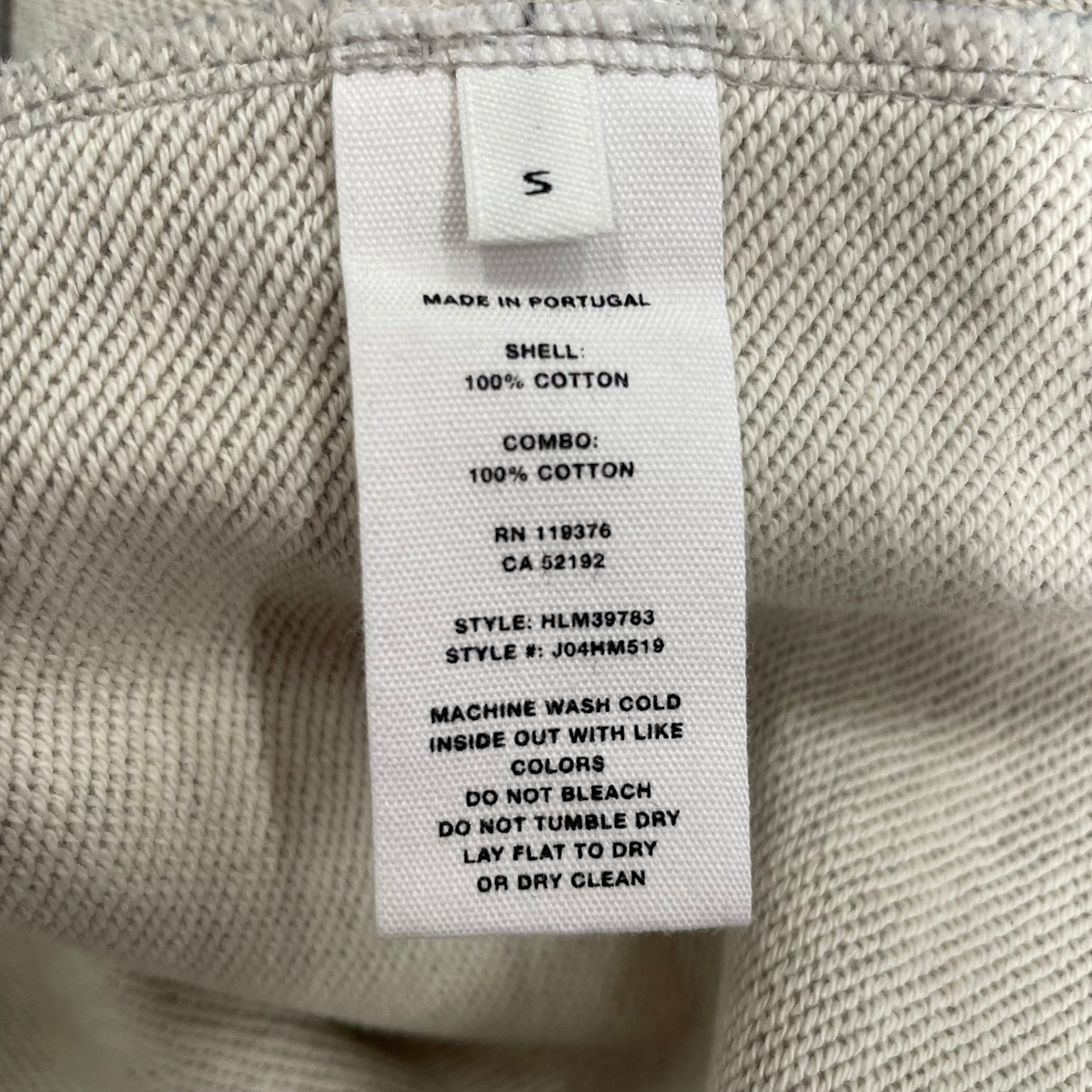 Helmut Lang/Hoodie/S/Cotton/GRY/RUBBER BAND view 4