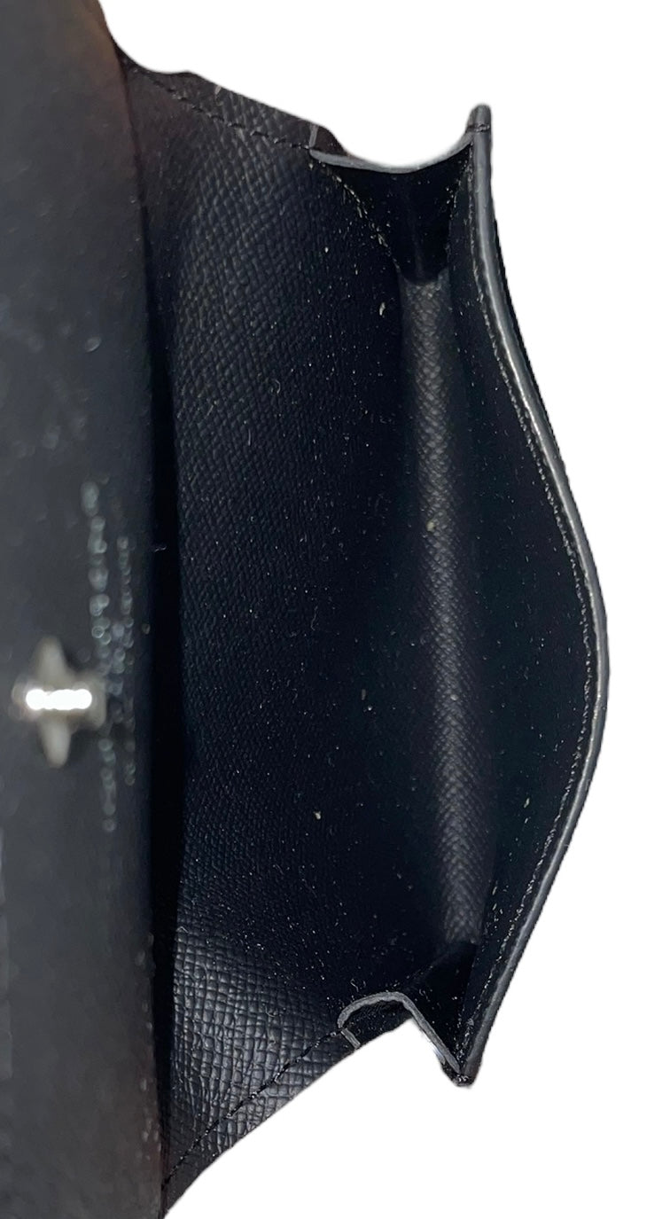 LOUIS VUITTON/Wallet/Monogram/Leather/BLK/GRY MONGRAM COIN-CARDHOLDER