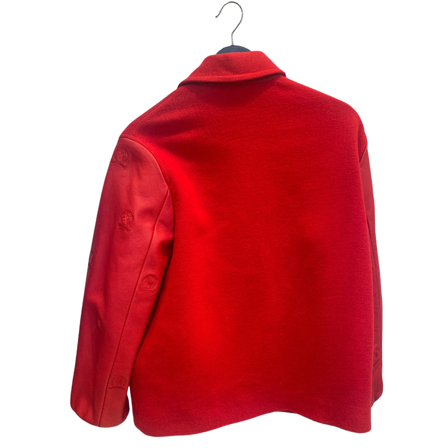 TOMMY HILFIGER/Souvenir Jkt/XS/Cotton/RED/H ON CHEST, HALF LEATHER view 2