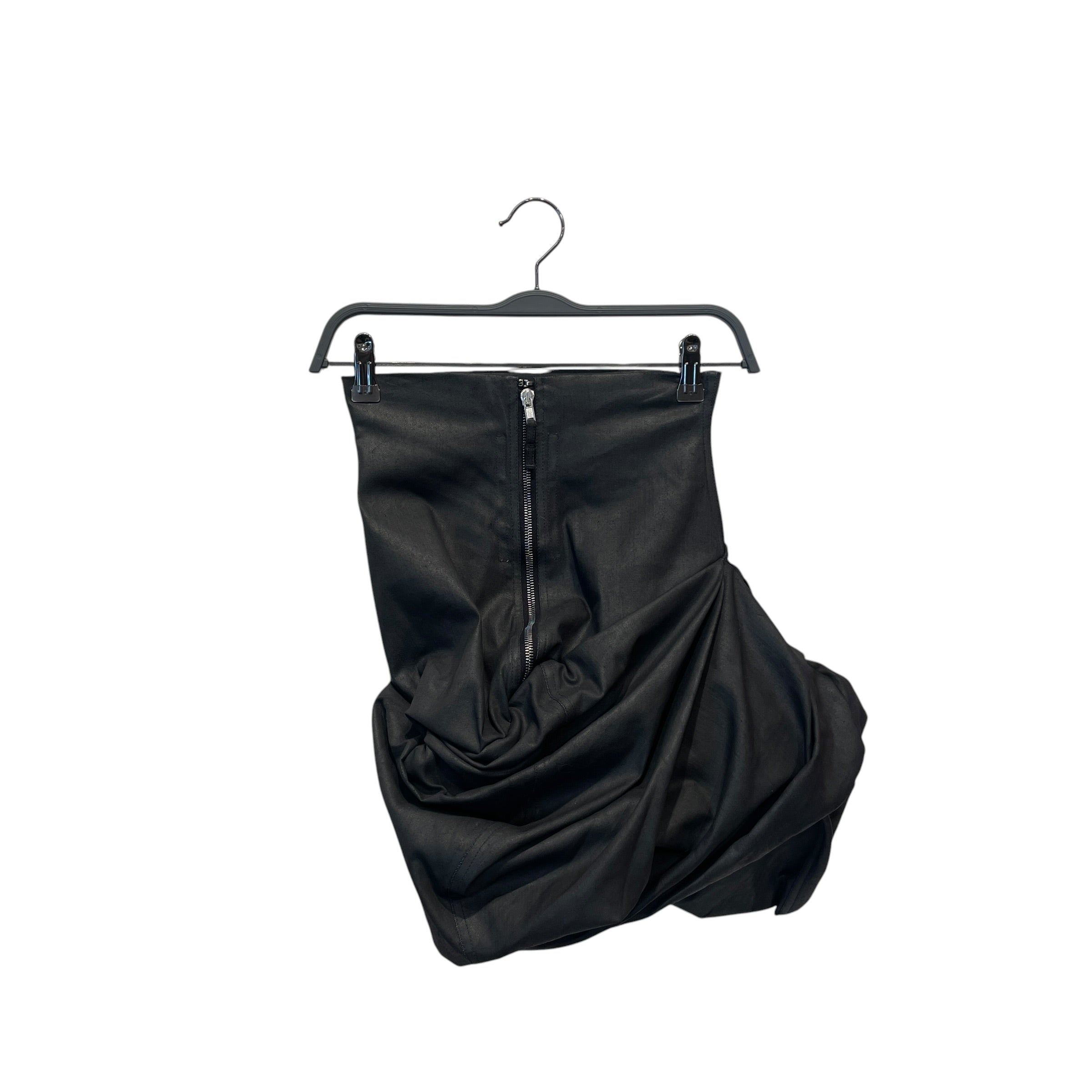 Rick Owens/Skirt/4/Denim/BLK/FW 24 PORTERVILLE DRAPED SKIRT view 3
