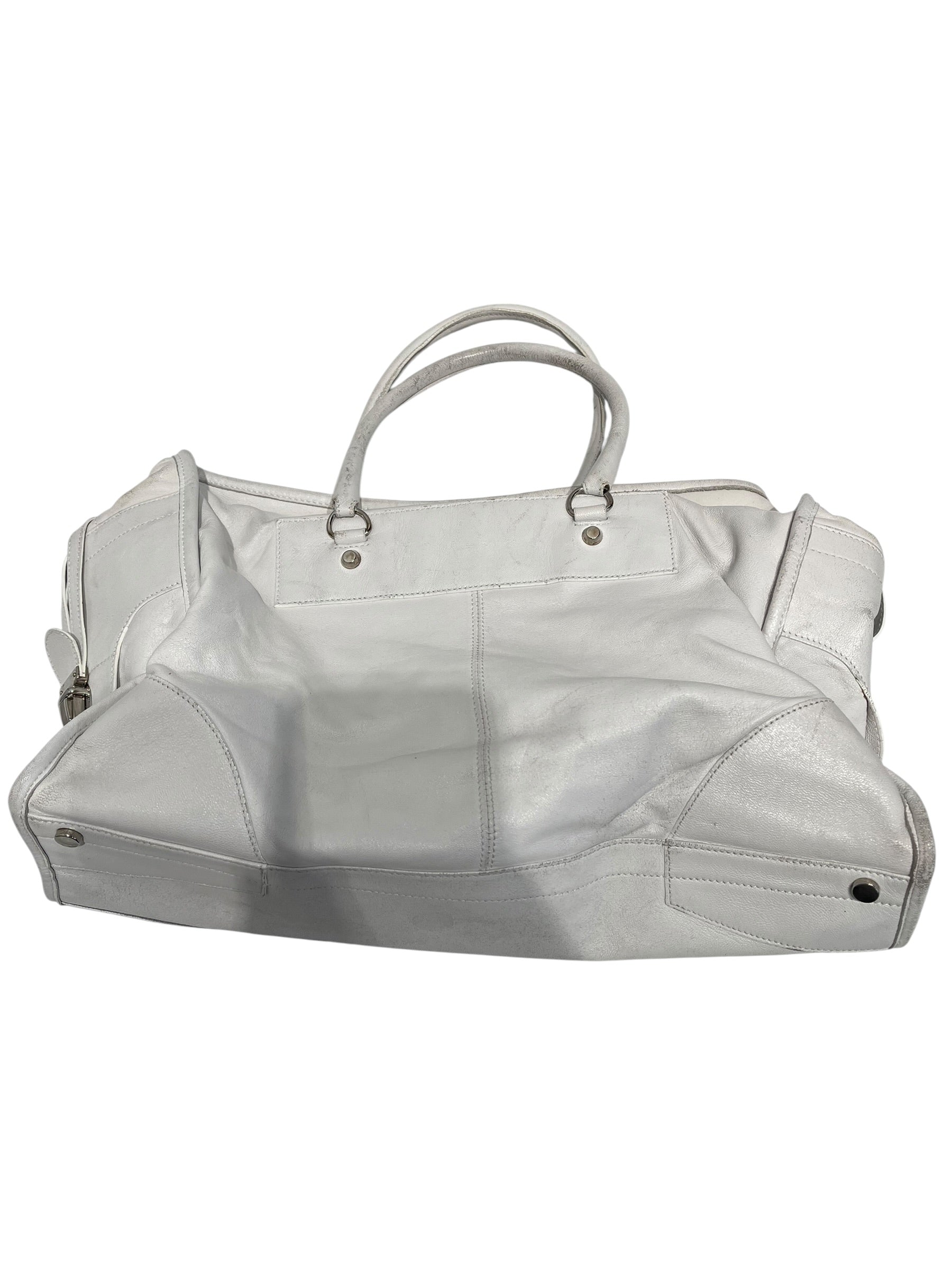 BALENCIAGA/Tote Bag/Leather/WHT/113965 MIDSIZE WHITE HANDBAG view 2