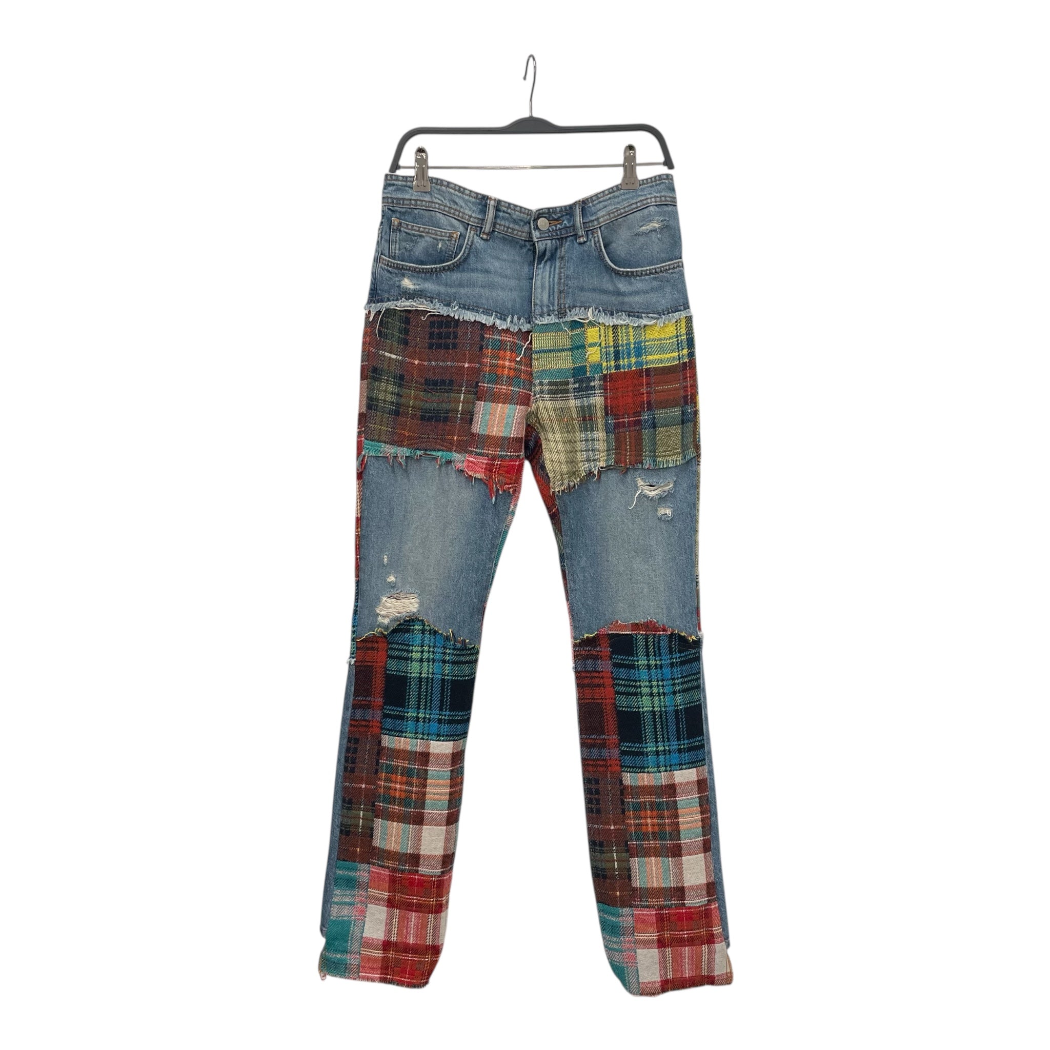 Acne Studios/Bootcut Pants/46/Denim/IDG/All Over Print/CUT AND SEW 46 view 1