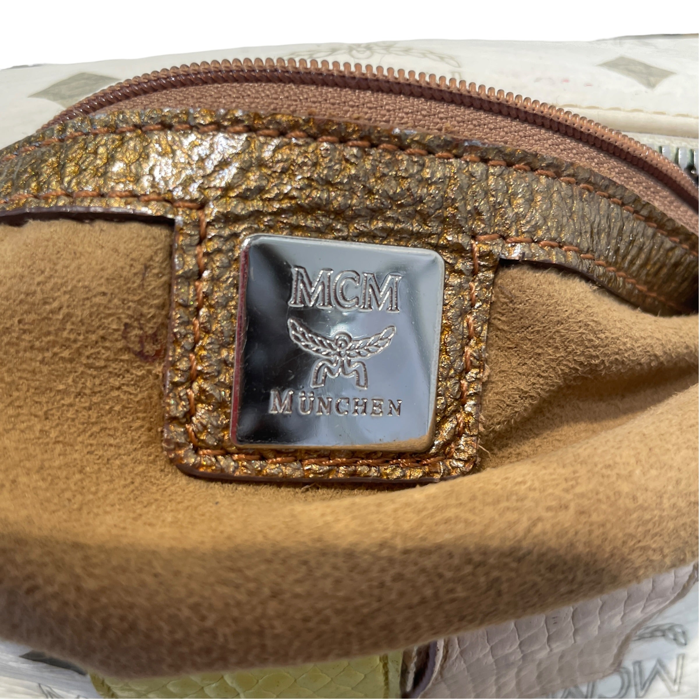 MCM/Tote Bag/Monogram/Leather/WHT/Monogram Luggage Bag view 5