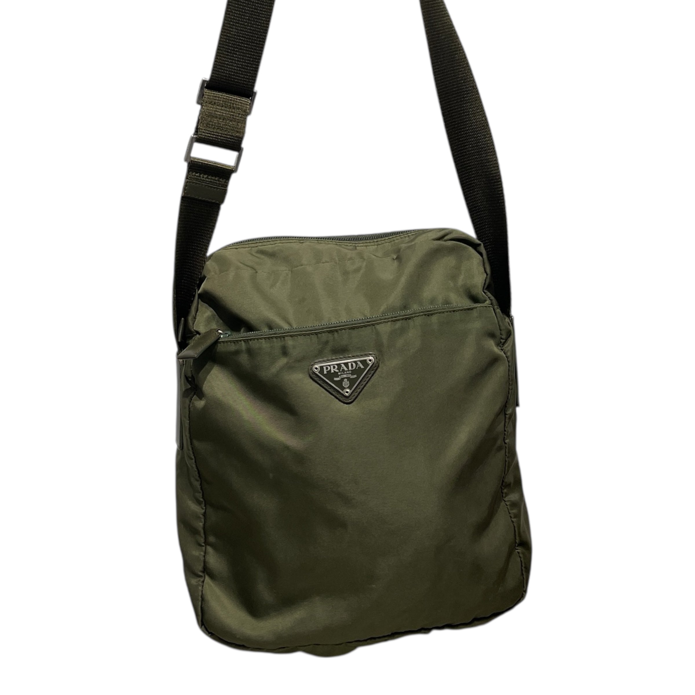 PRADA/Cross Body Bag/OS/Nylon/GRN/SAFFIANO view 1