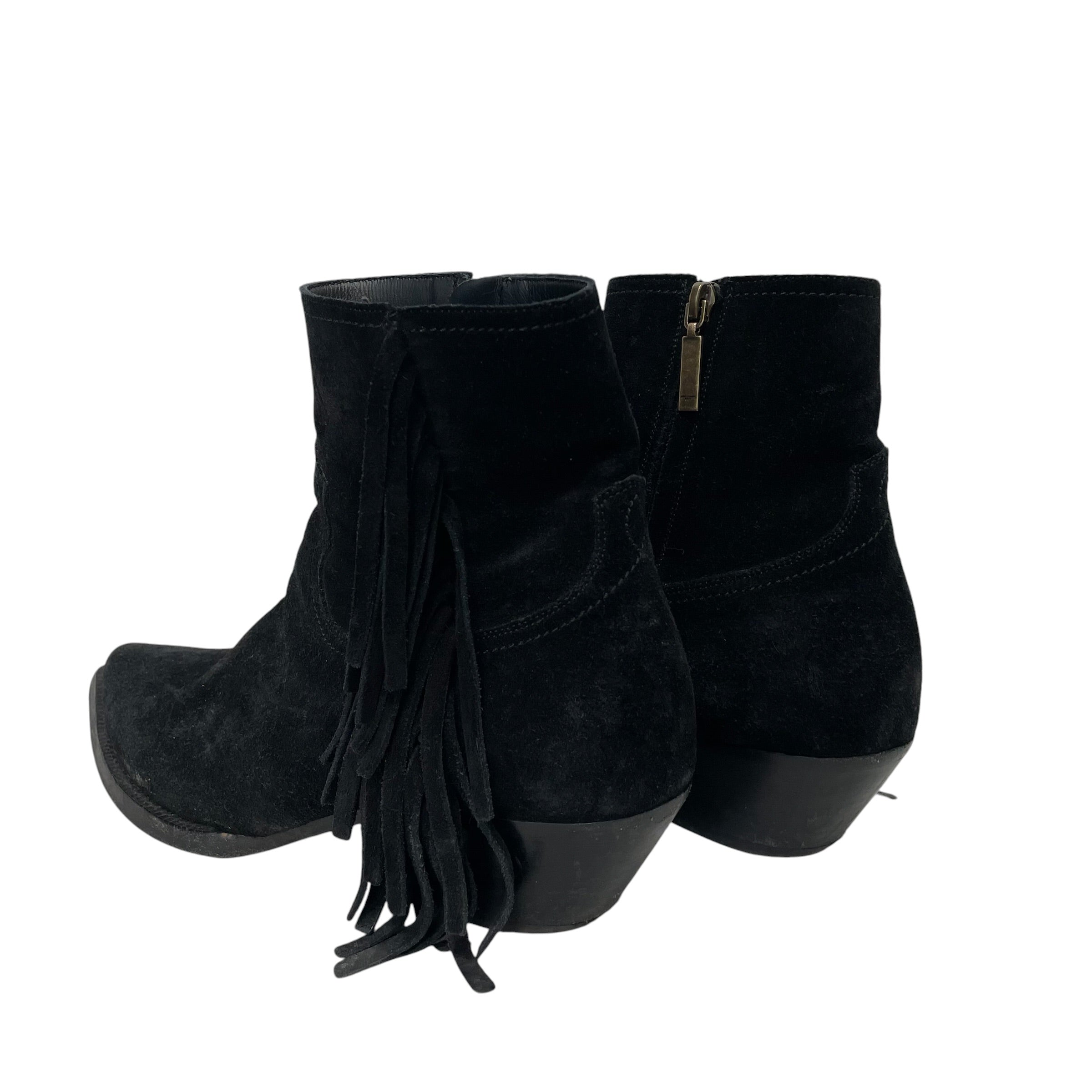 SAINT LAURENT/Chelsea Boots/EU 41.5/Suede/BLK/Side Zip/FRINGE LUKAS BOOTS view 2