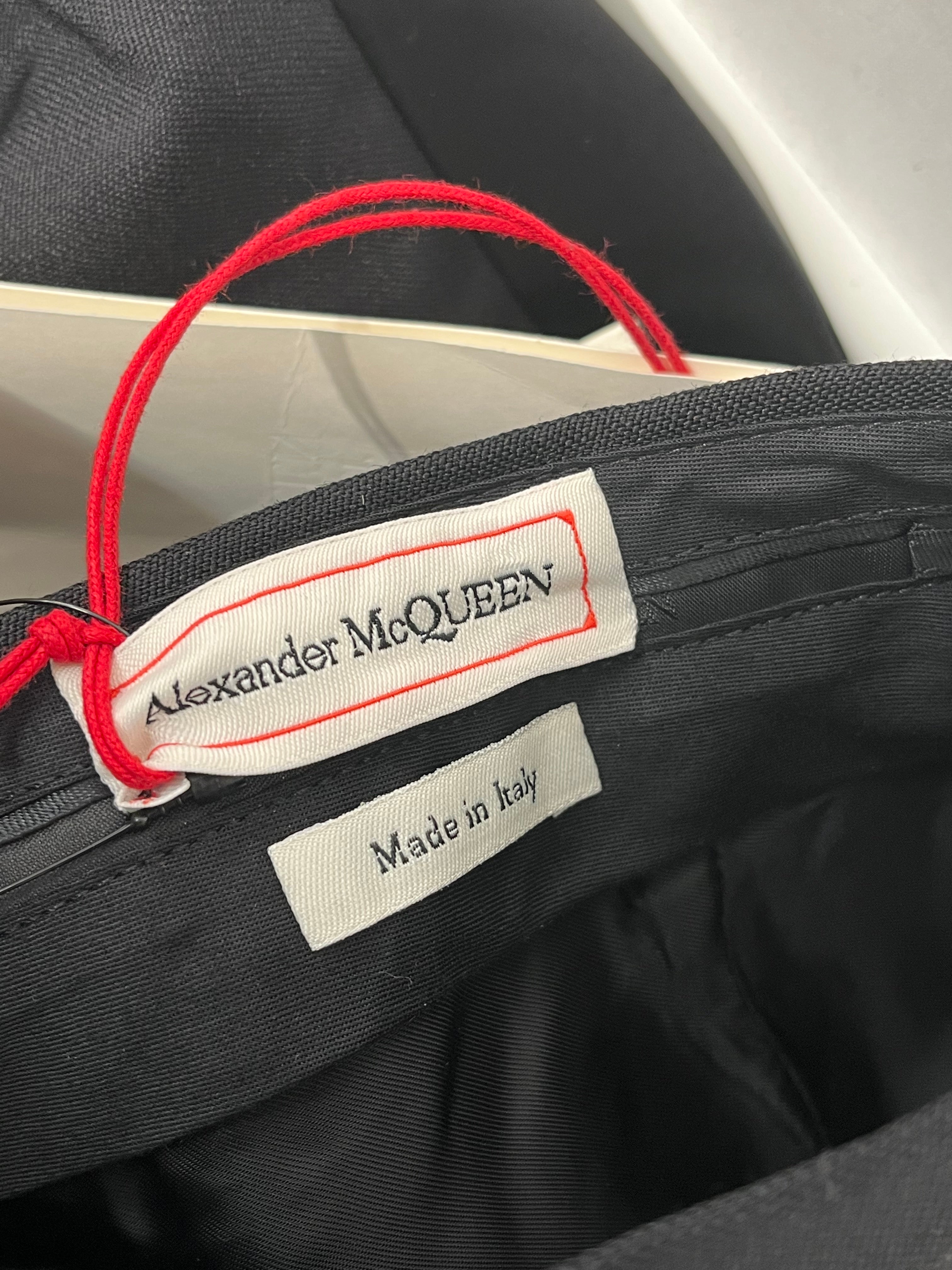Alexander McQueen/Bottoms/38/Cotton/BLK/SIDE STRIPE TUX TROUSER BNWT view 6