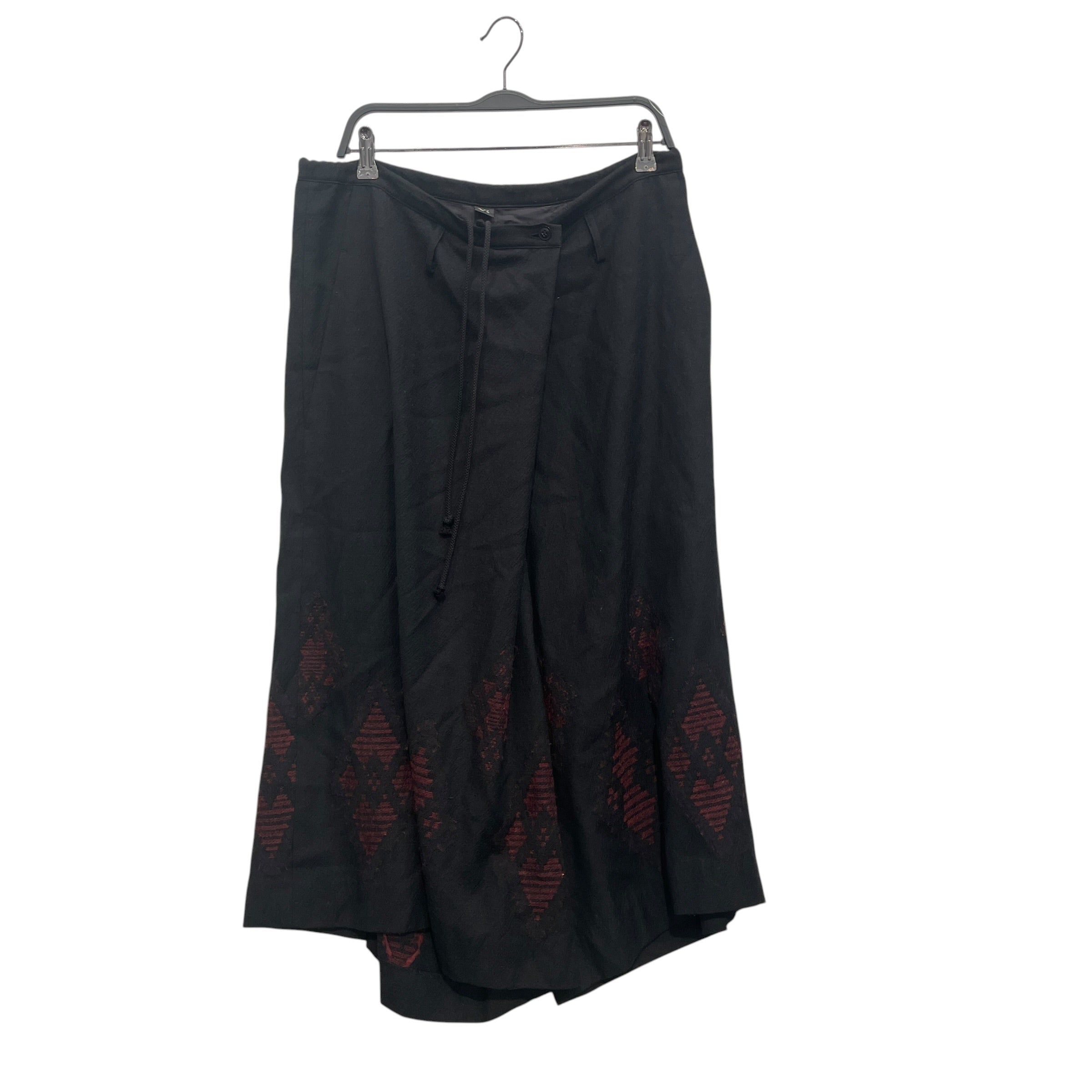 Y's/Pants/2/Wool/BLK/RED DIAMONDS view 1