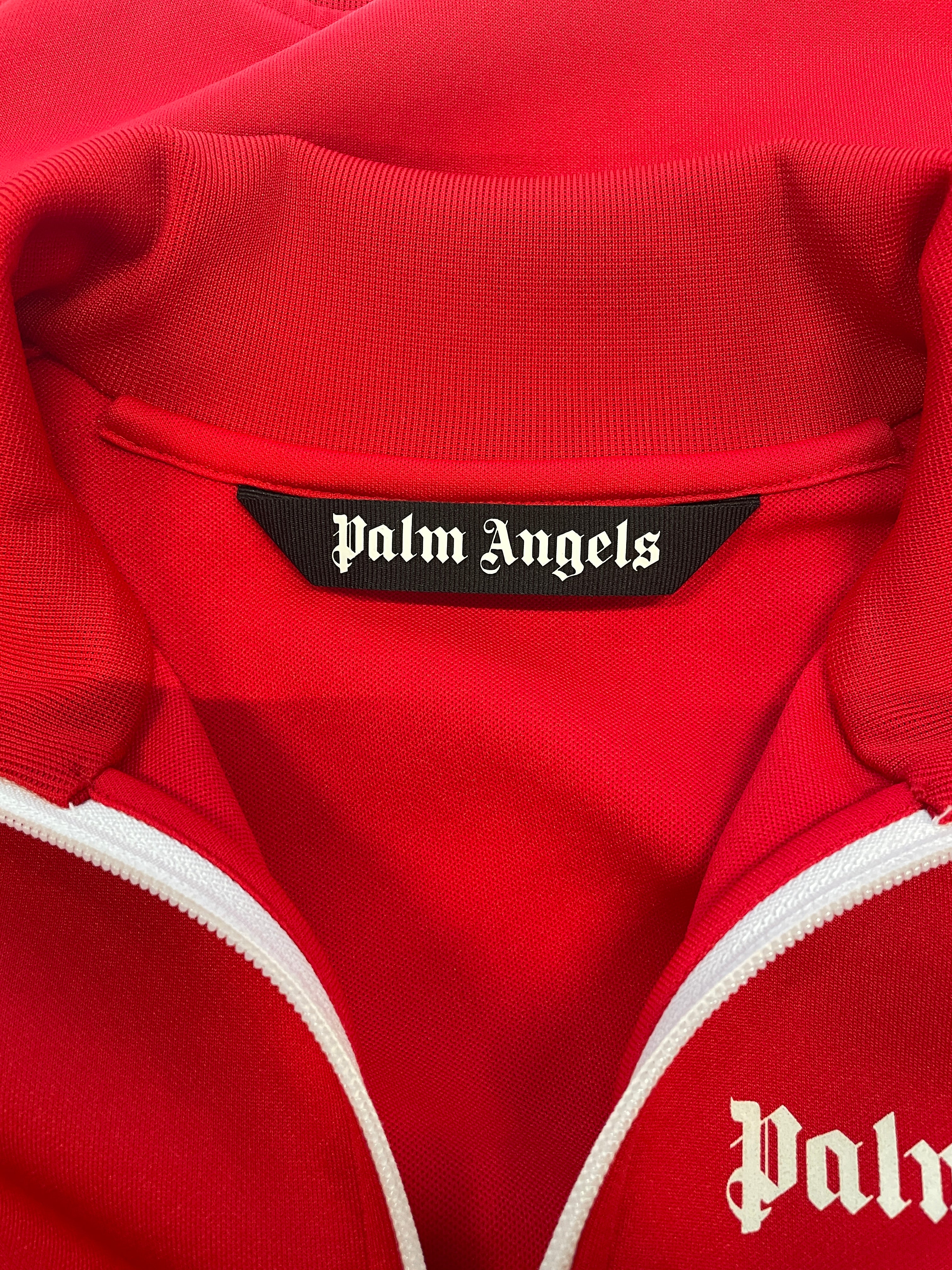Palm Angels/Track Jkt/S/Polyester/RED/WHT&BLK STRIPE/WHT LOGO view 3