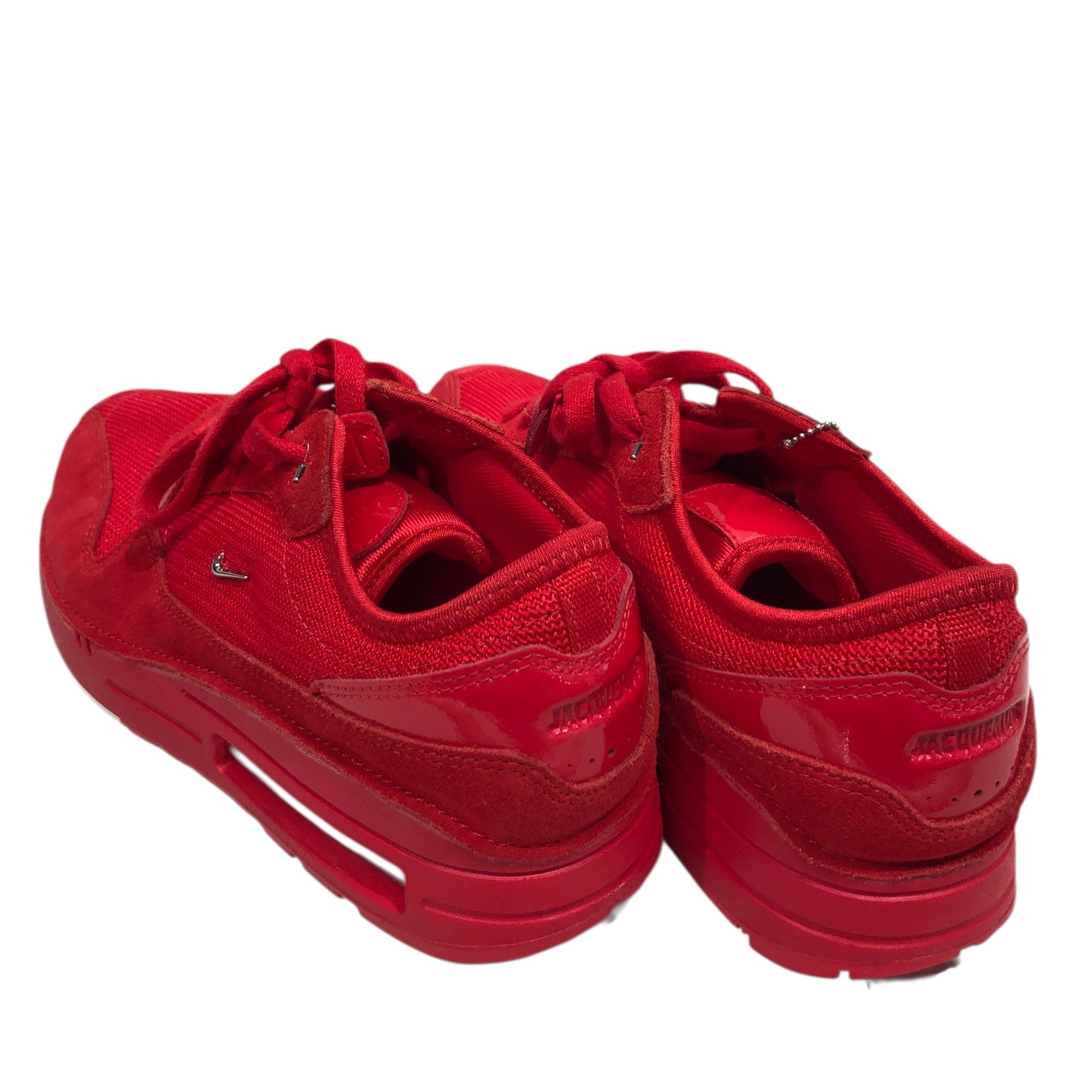 NIKE/JACQUEMUS/Low-Sneakers/US 9.5/Suede/RED/Plain-Toe/Nike Air Max view 2