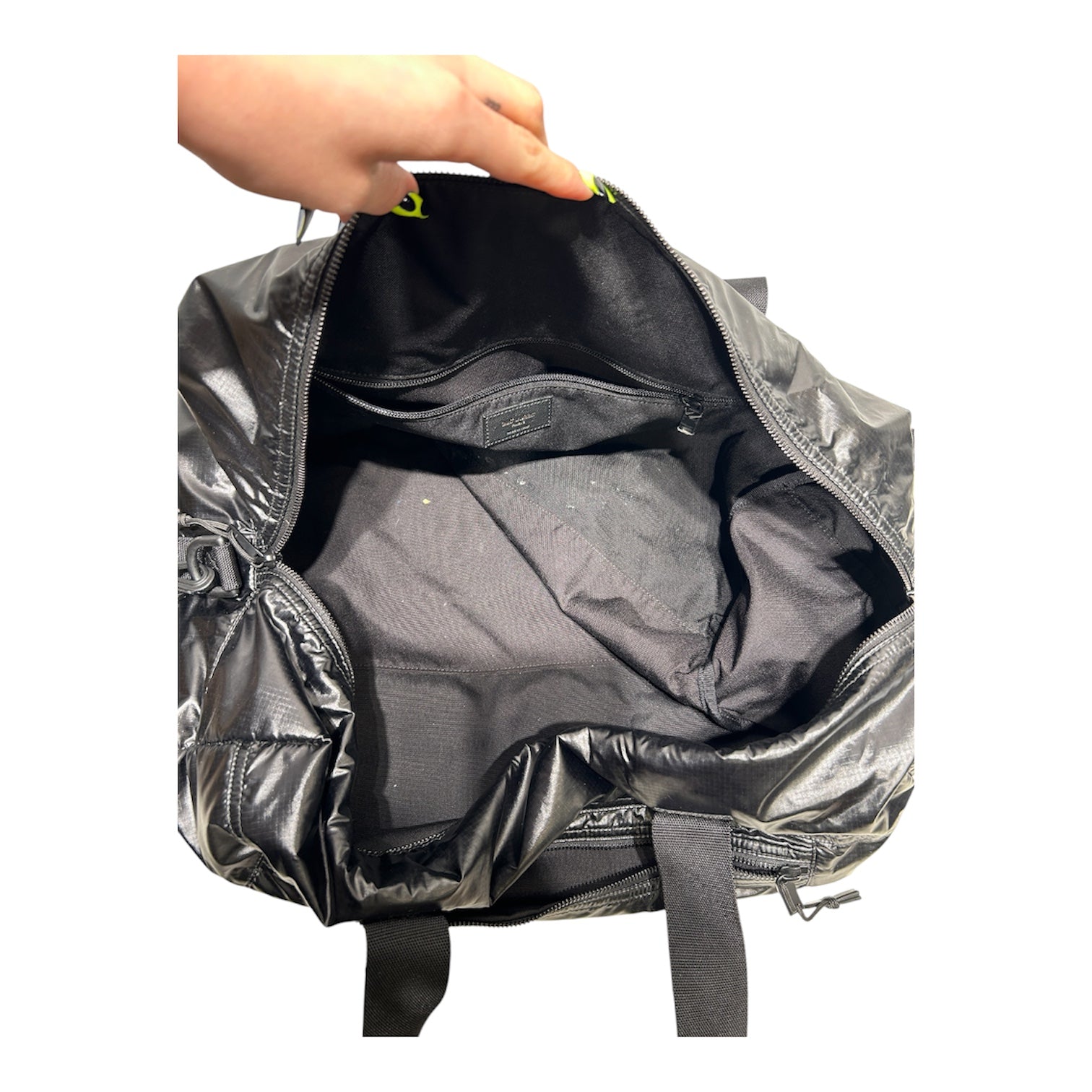 SAINT LAURENT/Luggage/Nylon/BLK/NYLON LOGO DUFFLE BAG view 4