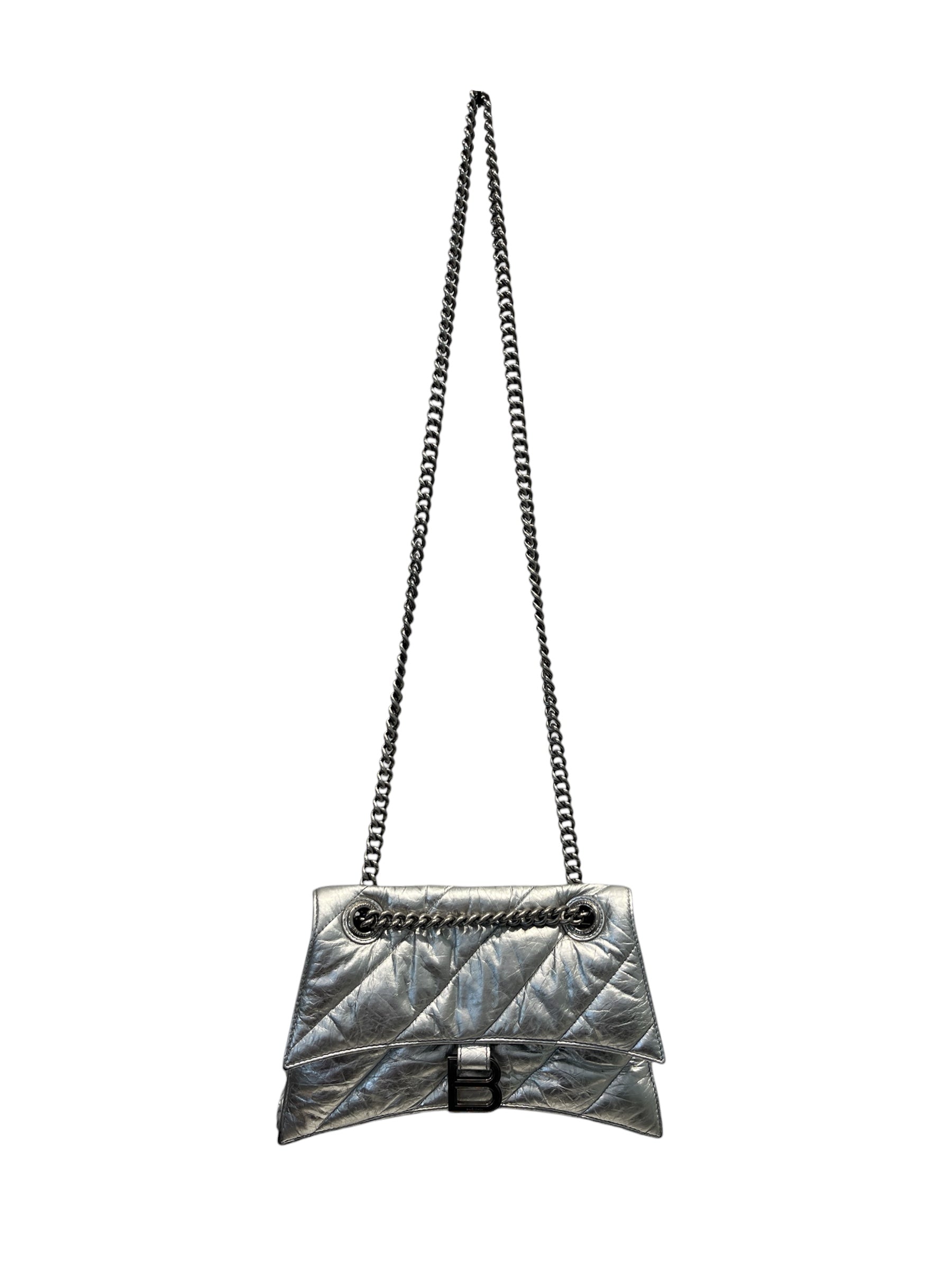 BALENCIAGA/Bag/Leather/SLV/CRUSHED CALFSKIN QUILTED BAG view 1