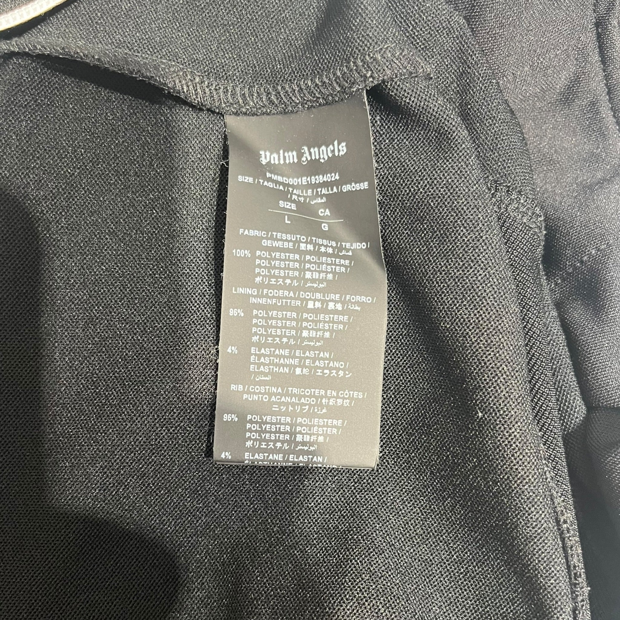Palm Angels/Track Jkt/L/Cotton/BLK/rainbow stripe view 4