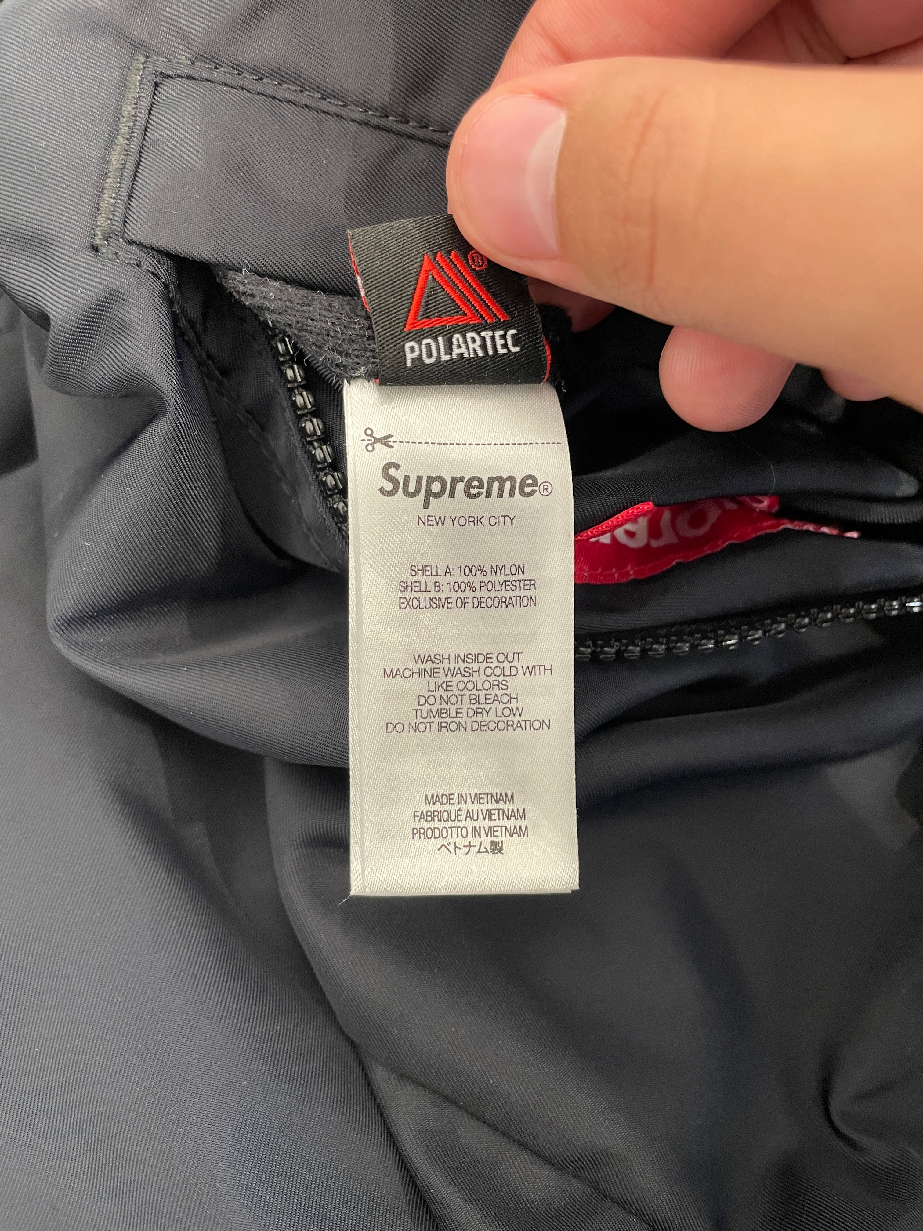 Supreme/Jacket/L/Nylon/BLK/Polartec reversible track jkt view 6
