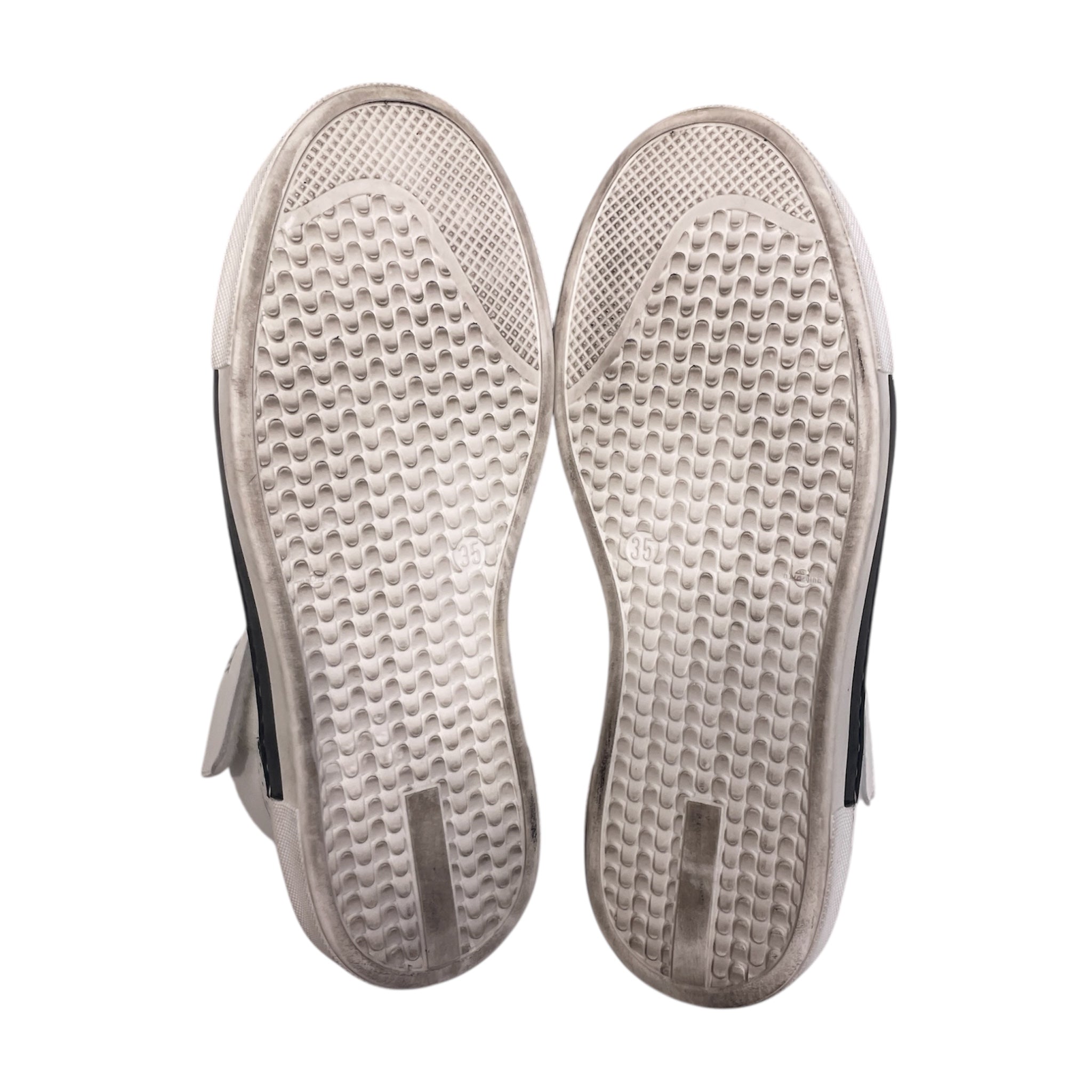BALMAIN/Hi-Sneakers/EU 35/Leather/WHT/STRAP LOGO HIGH SNEAKER view 5