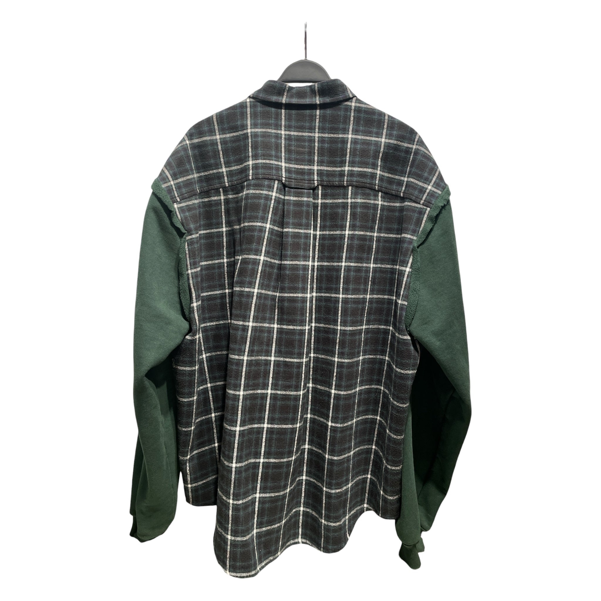 BALENCIAGA/LS Shirt/S/Cotton/GRN/Plaid/Green heavy sleeve flannel view 2