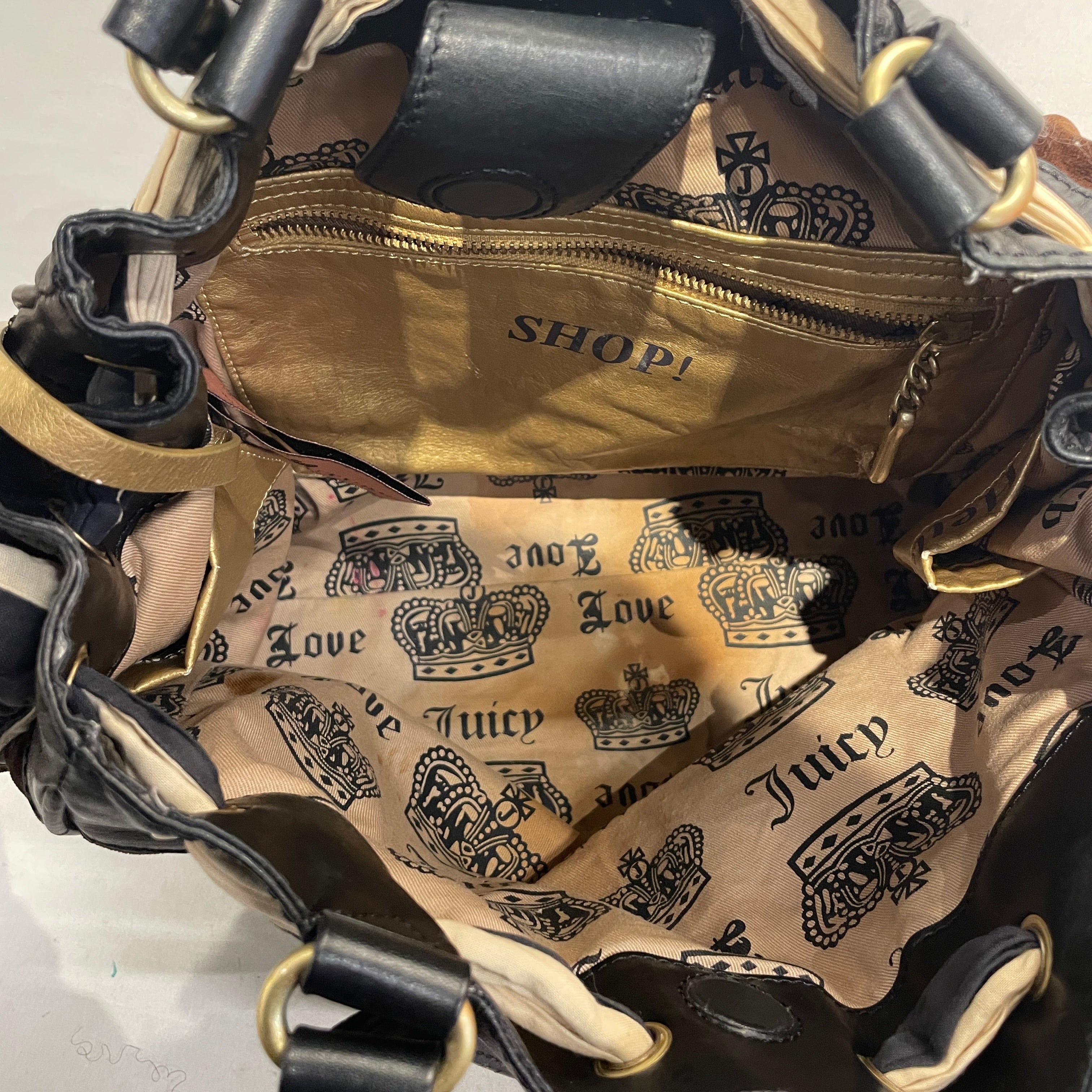 JUICY COUTURE/Hand Bag/Graphic/Cotton/BRW/VINTAGE HANDBAG view 3