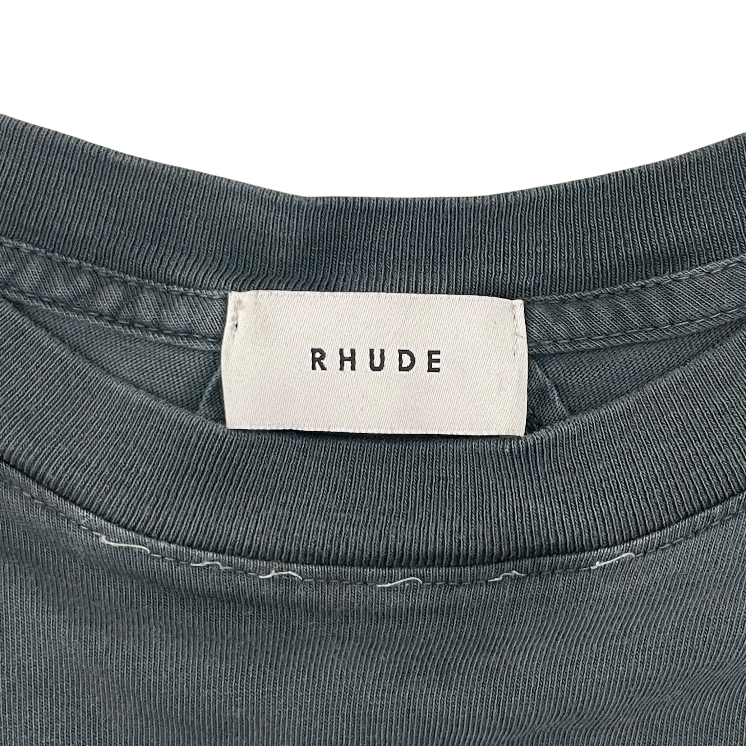 RHUDE/T-Shirt/L/Cotton/GRY/RSC sports club view 3