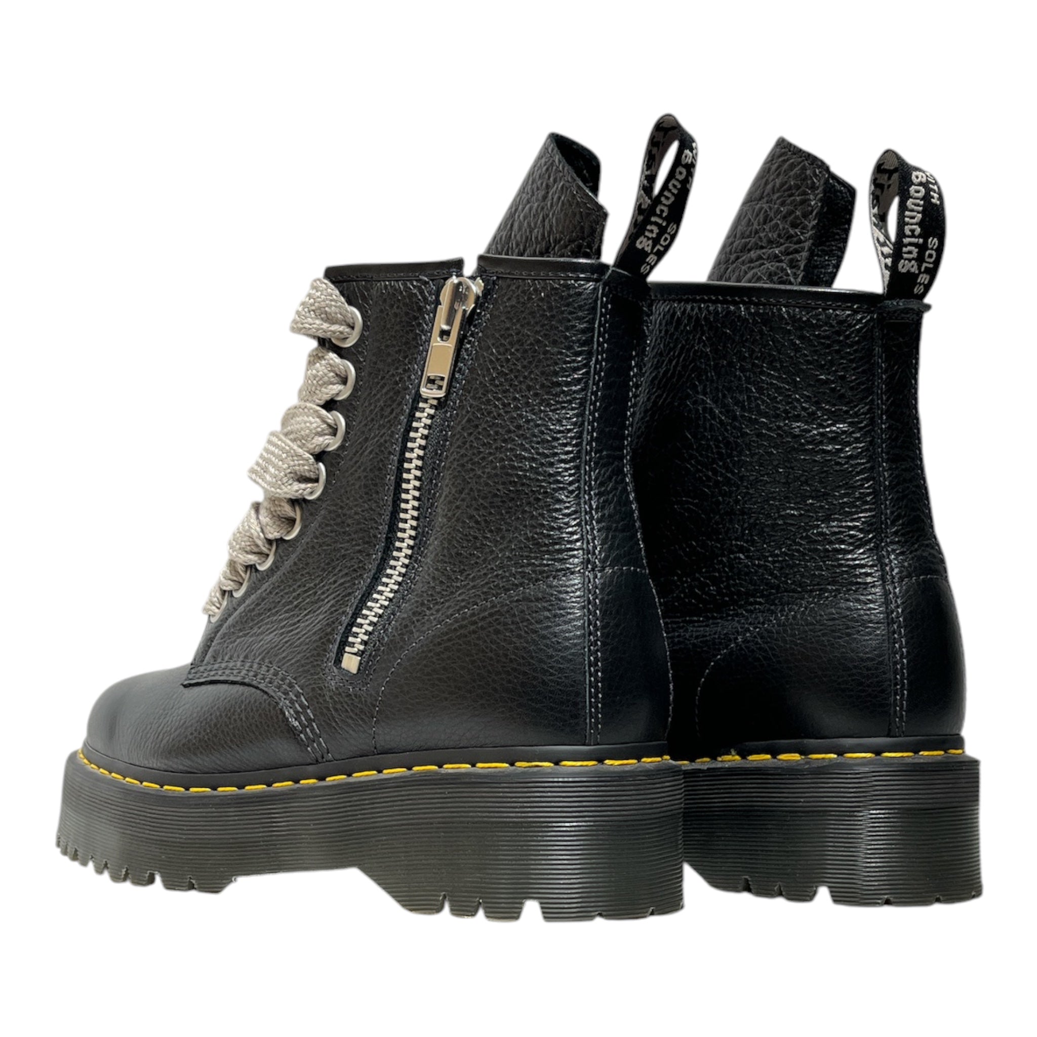 Dr.Martens/Rick Owens/Boots/US 11/Leather/BLK/1460 Quad Sole view 2