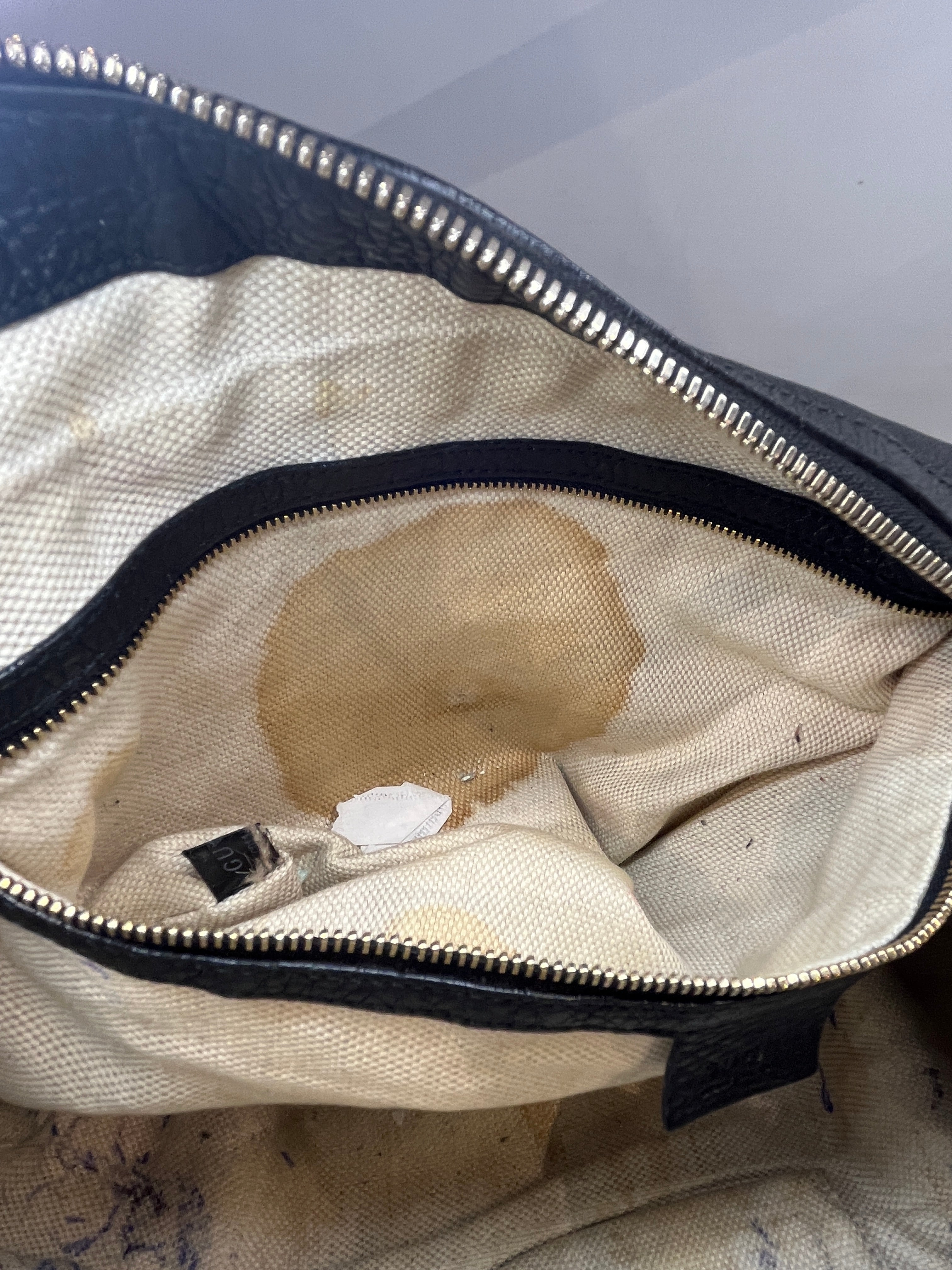 GUCCI/Hand Bag/Leather/BLK/SOHO HOBO MEDIUM view 8