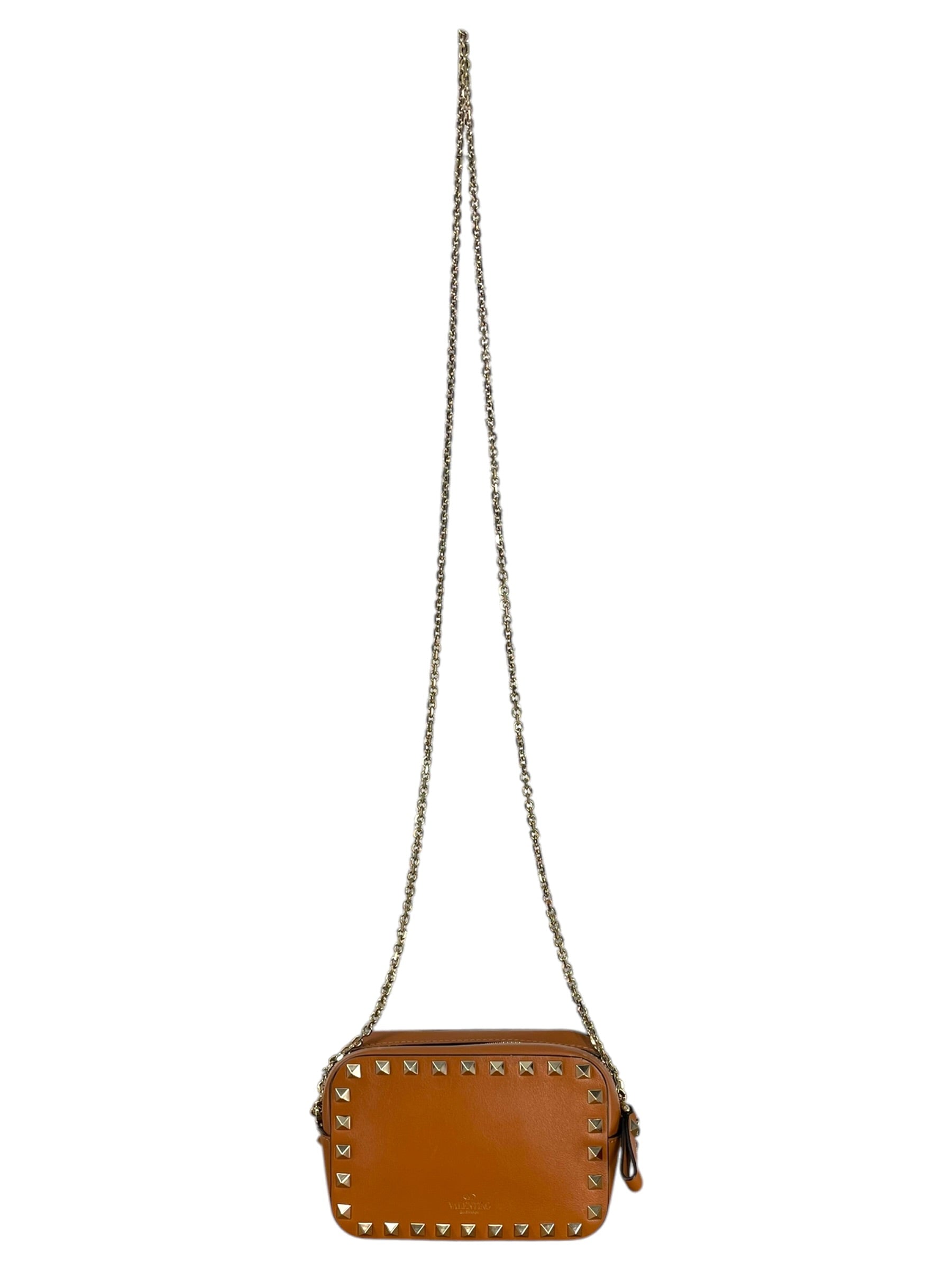 VALENTINO/Cross Body Bag/Leather/CML/ROCKSTUD CAMERA CROSSBODY view 1