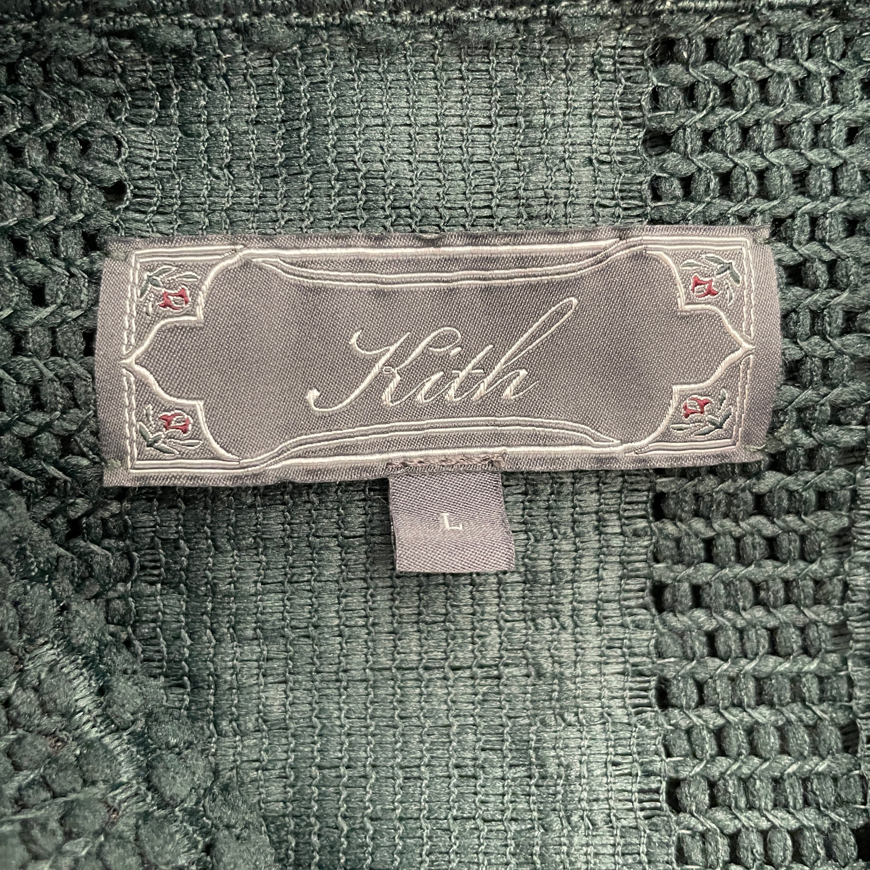 KITH/LS Shirt/L/Cotton/GRN/Dual front pocket view 3