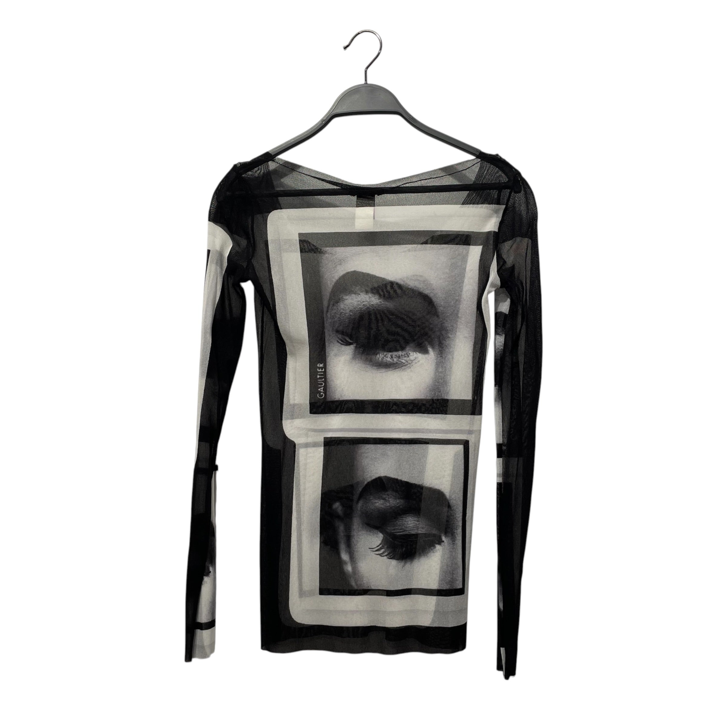 Jean Paul Gaultier/T-Shirt/M/All Over Print/Polyester/WHT/EYE PRINT view 2