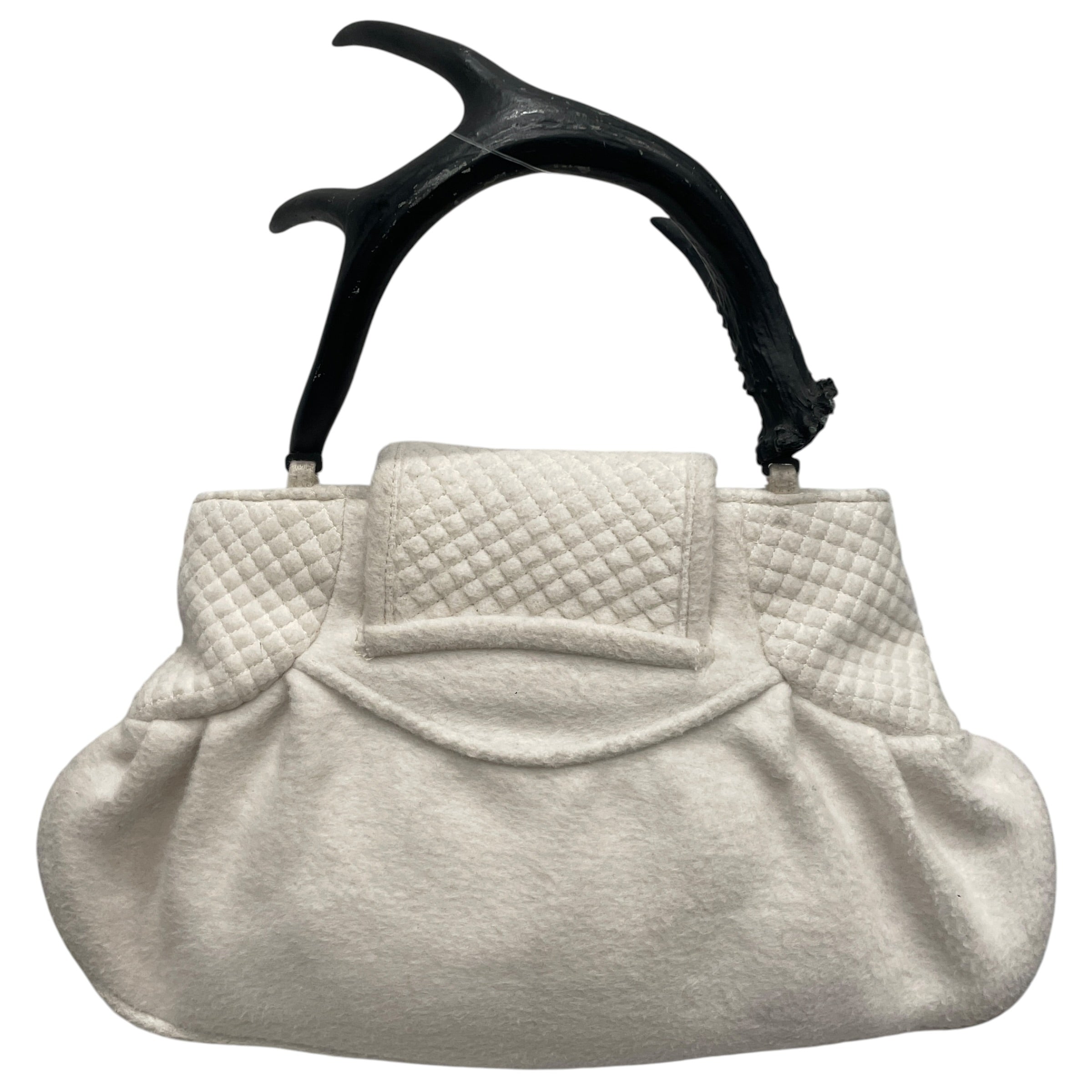 Vintage/Bag/Wool/WHT/BLACK DEER ANTLER view 2
